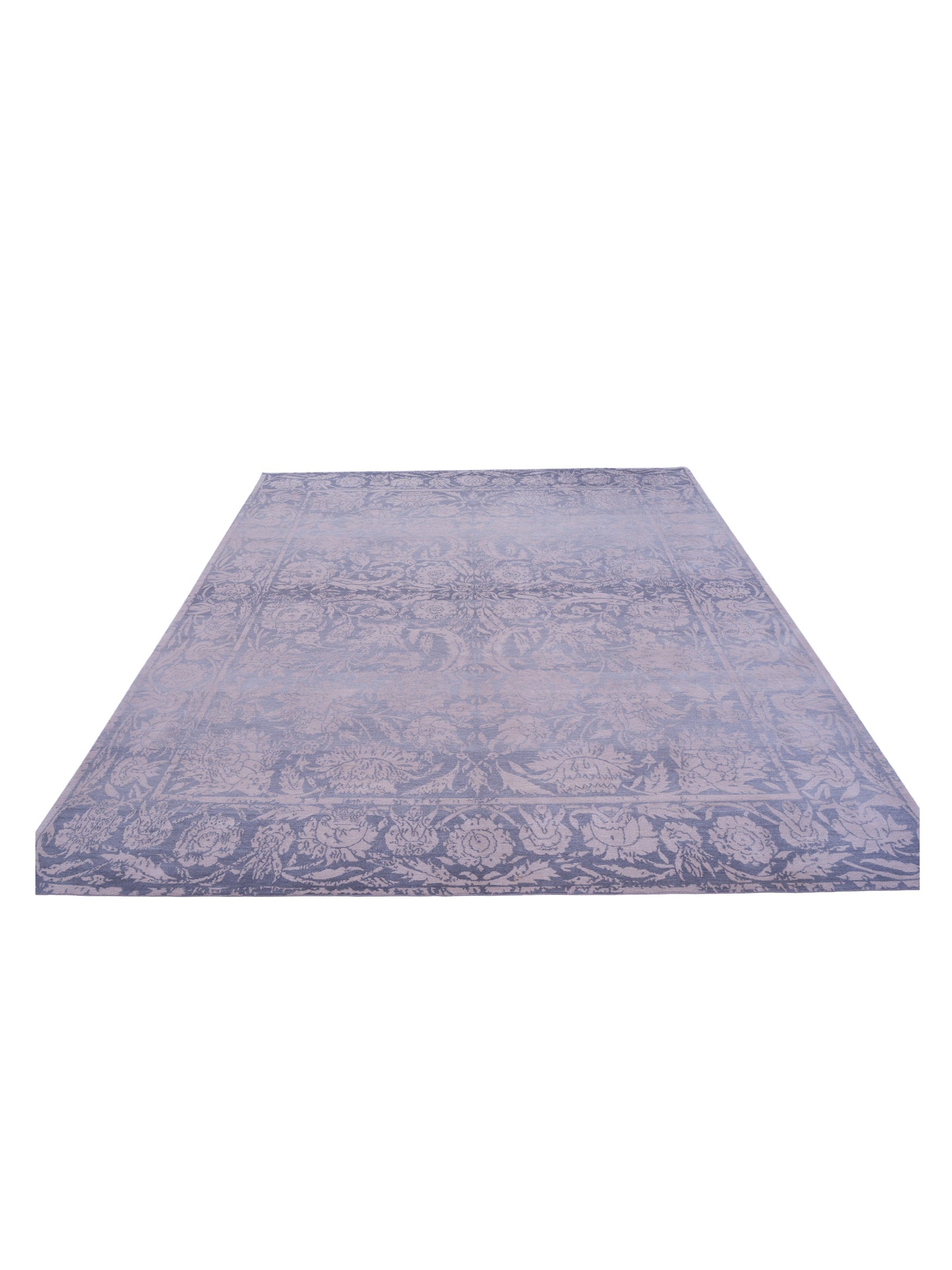 Nepalese 104156 Gray 9x12 Hand Knotted Rug