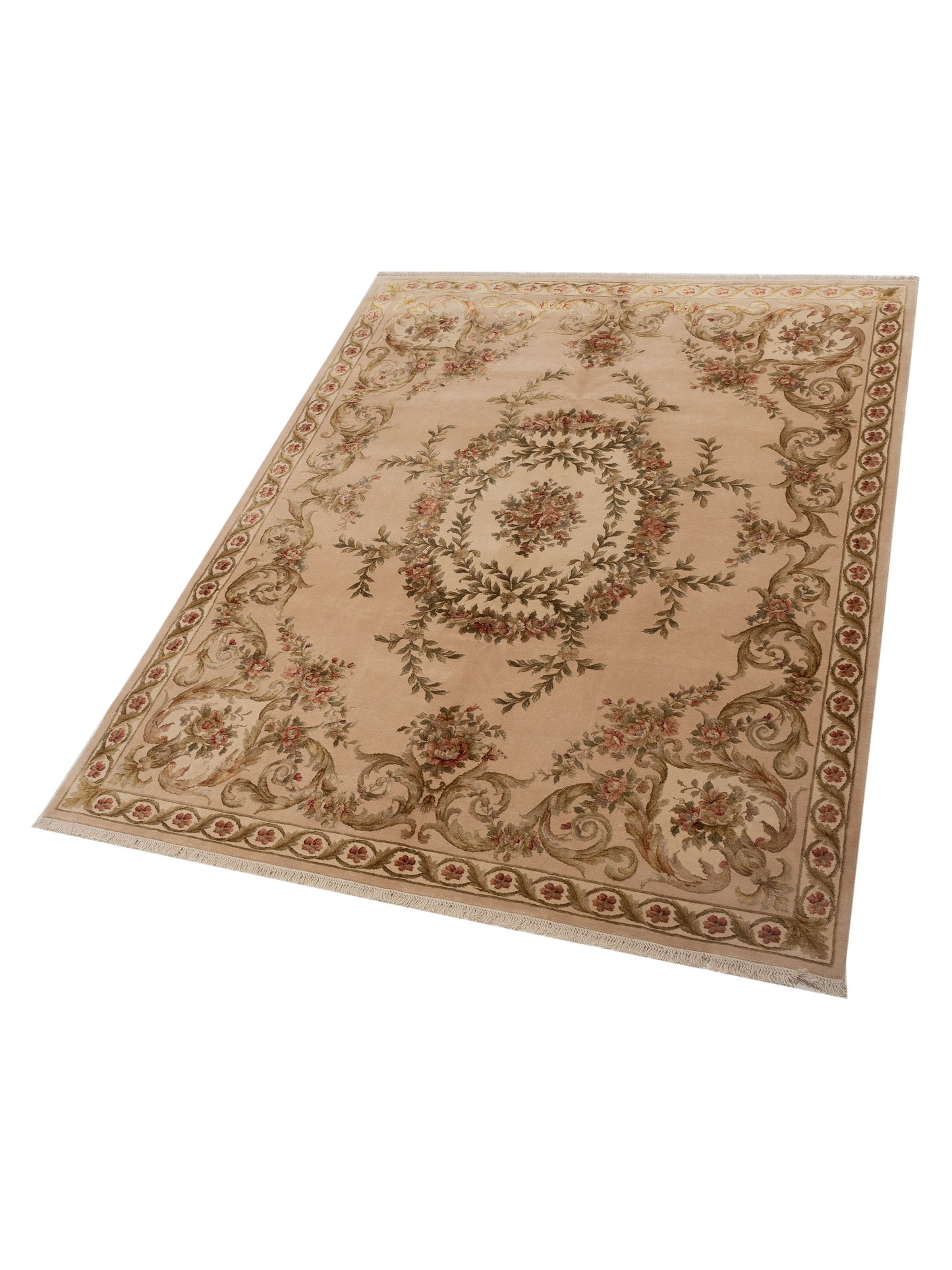 Imperial Silk 103794 Beige Beige 8.2x10.2 Hand Knotted Rug