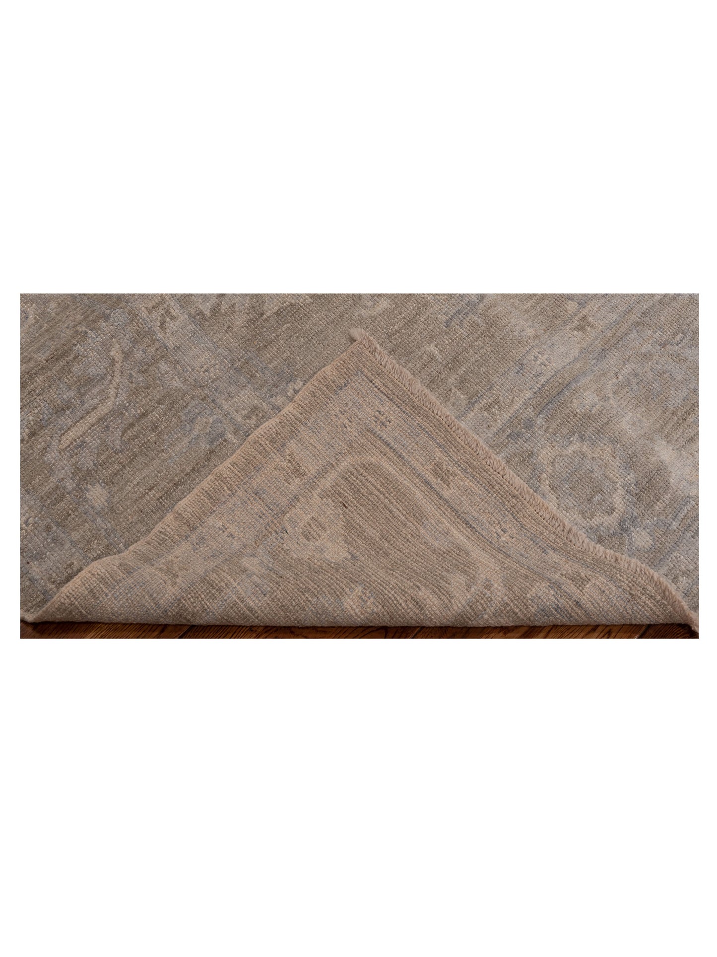Angora Oushak 150695 Gray Gray 8.2x9.7 Hand Knotted Rug