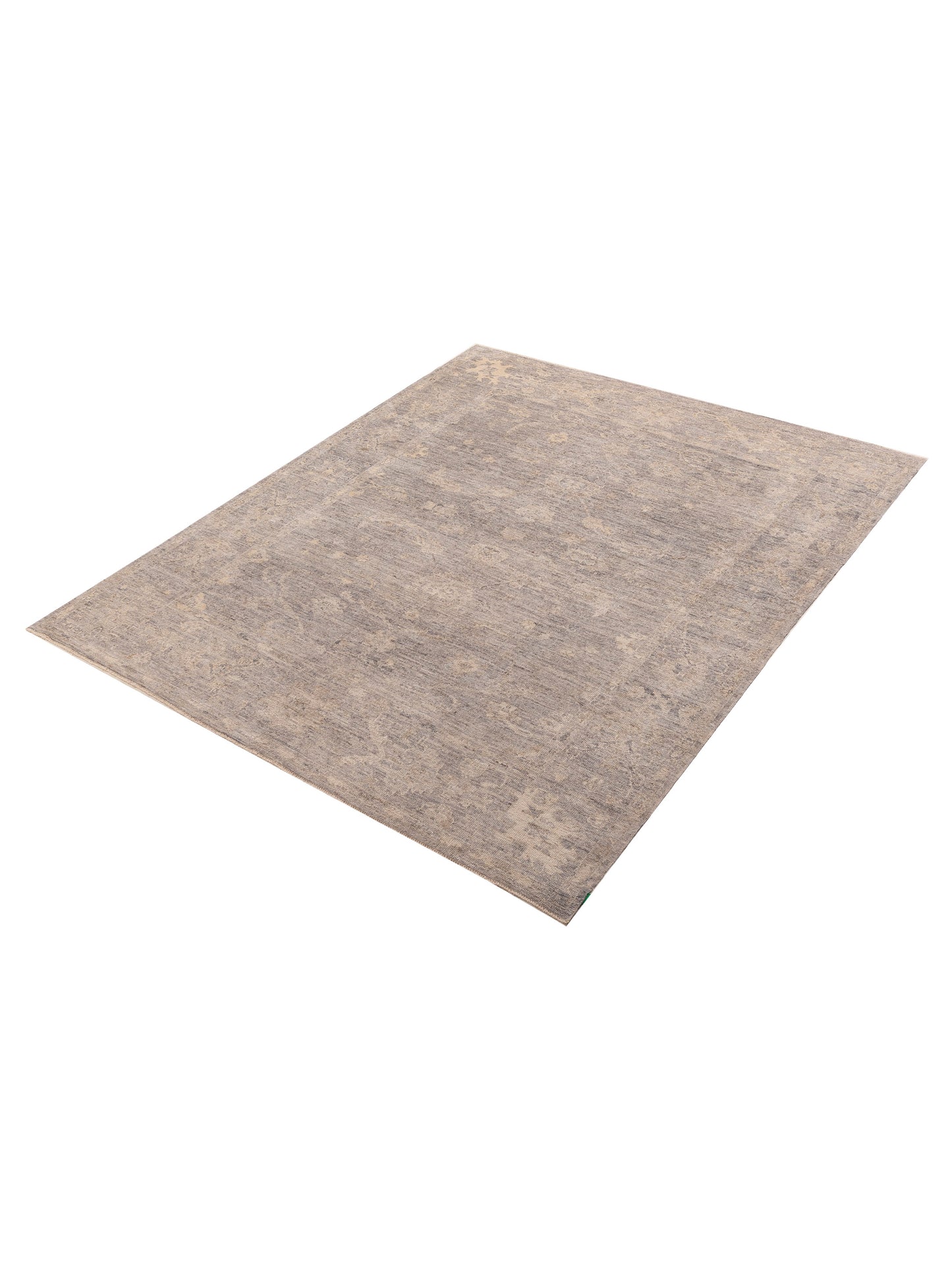 Angora Oushak 156041 Gray Gray 8.1x9.10 Hand Knotted Rug