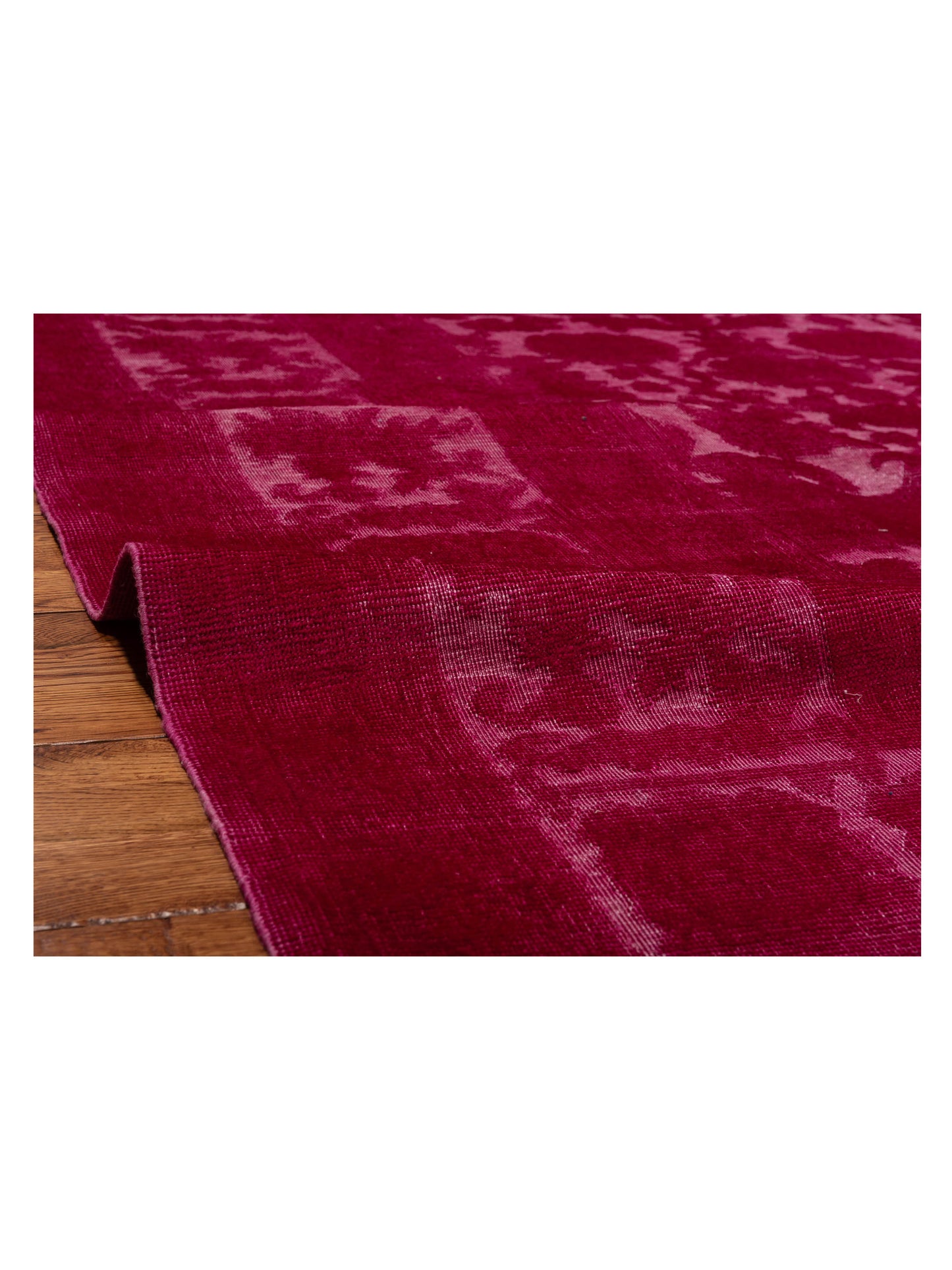 Vintage 107525 Pink 10.2x14.6 Hand Knotted Rug
