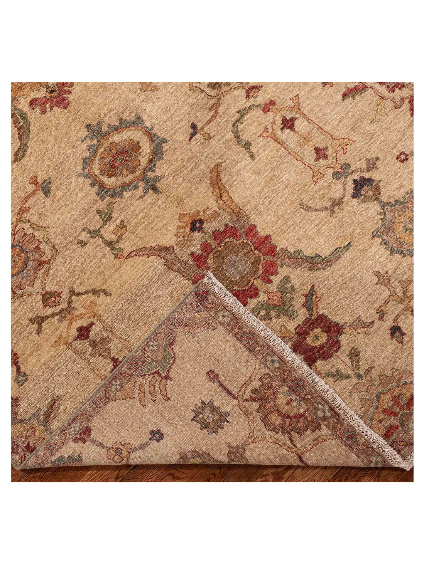 Elvan 156211 Ivory Ivory 5.9x7.11 Hand Knotted Rug