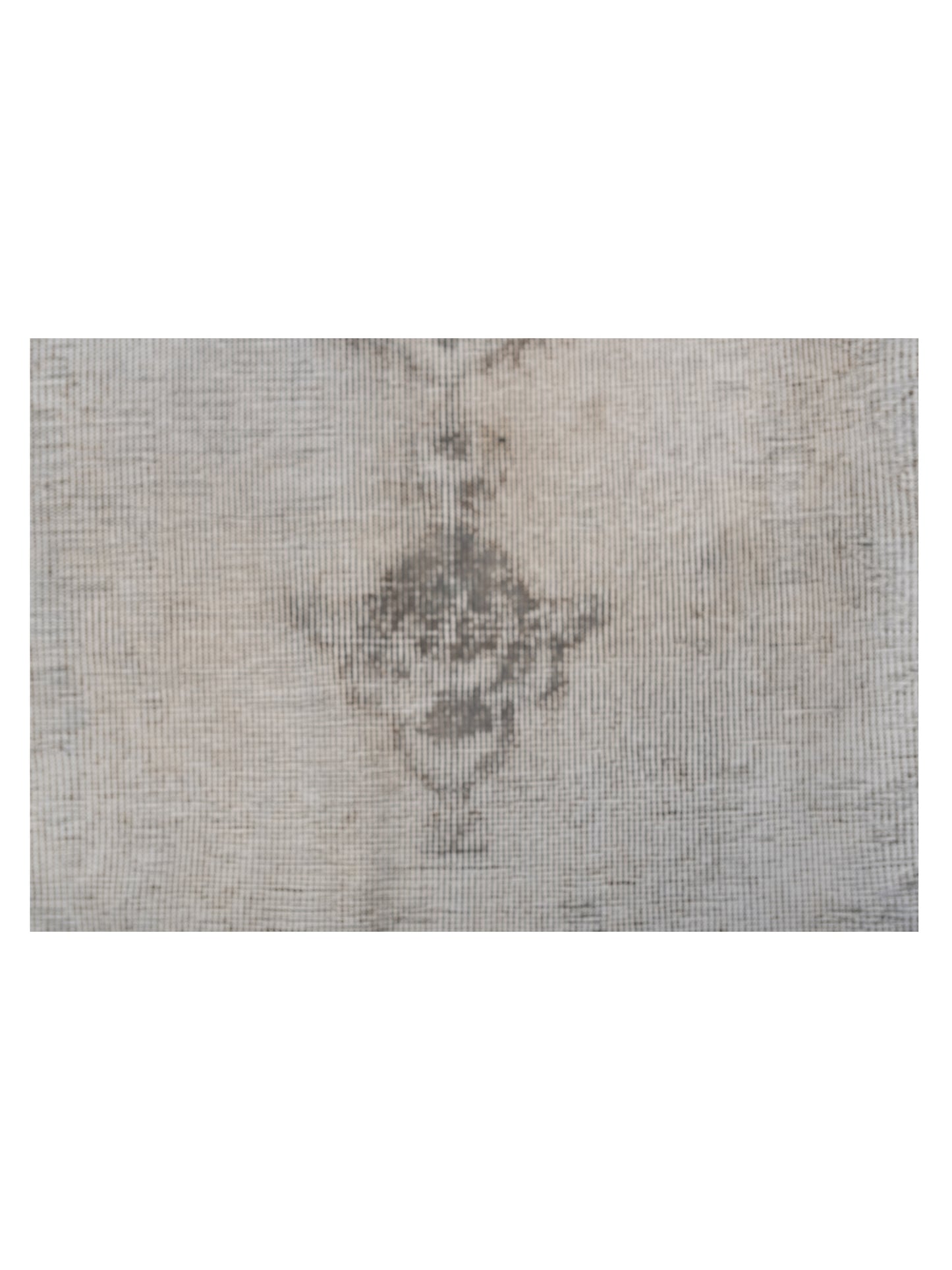 Vintage 120951 Light Gray 7.2x10.2 Hand Knotted Rug