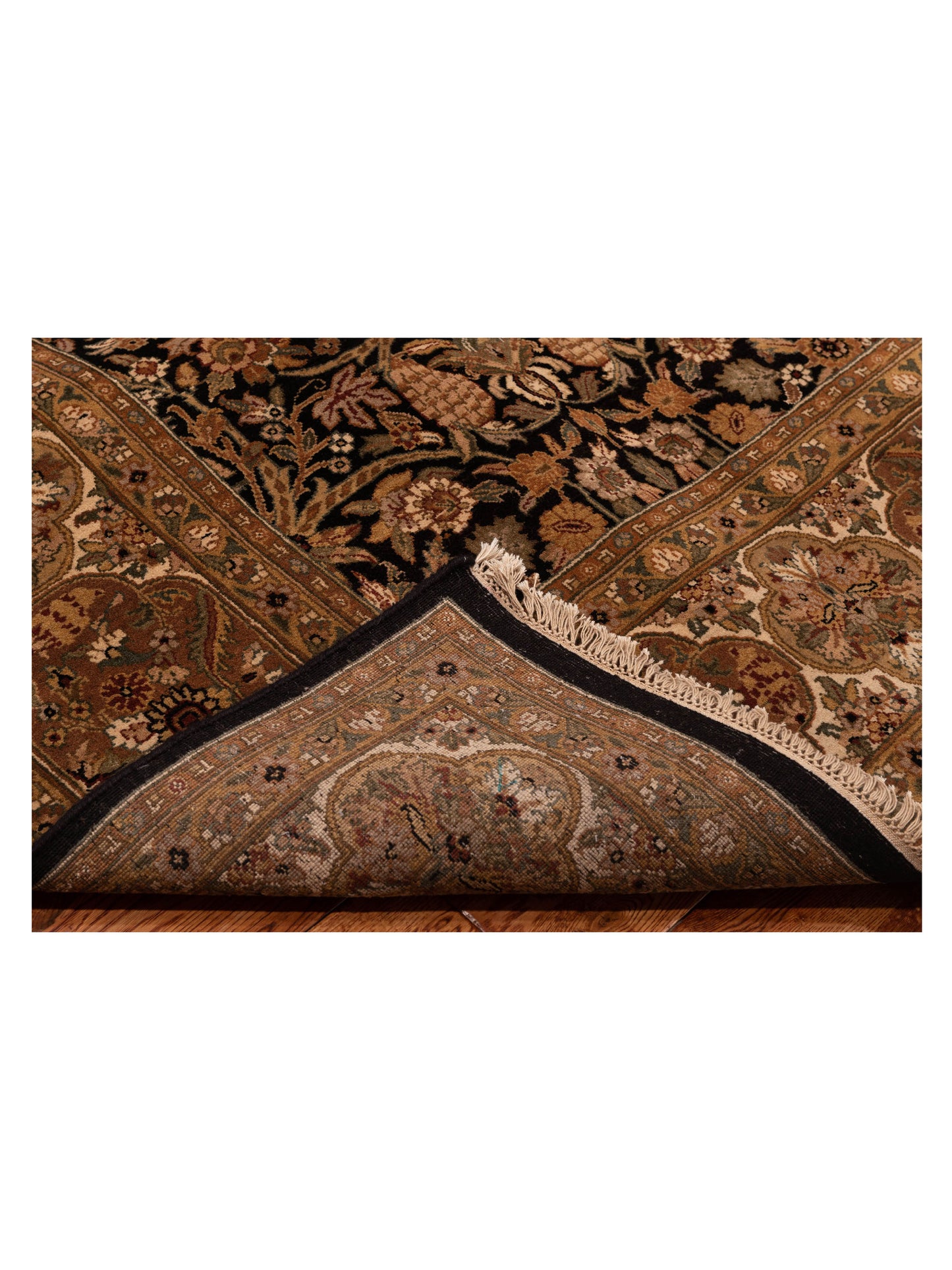 Jahan 90995 Black Ivory 9.2x11.8 Hand Knotted Rug