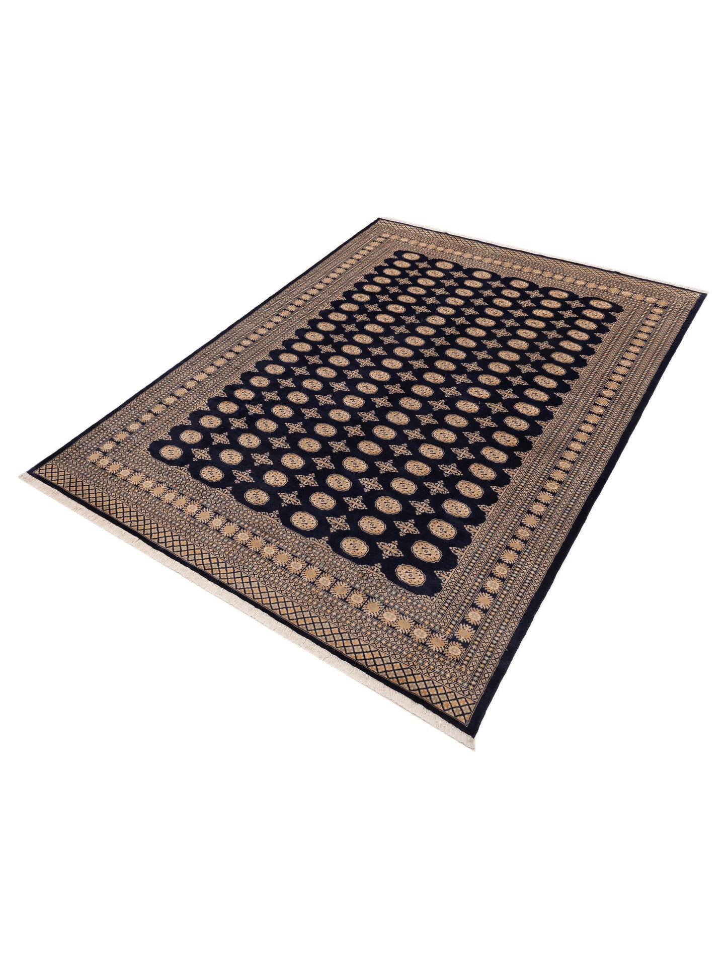 Bokhara 153466 Blue Blue 9.2x12.1 Hand Knotted Rug