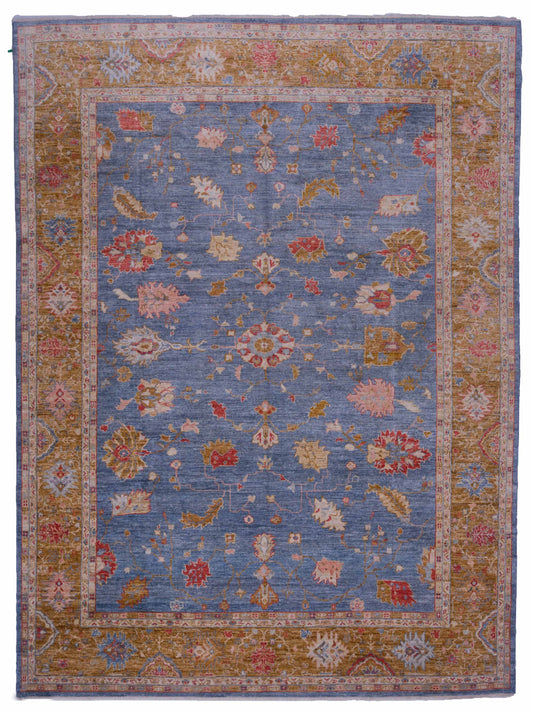 Anadol Angora Oushak  Blue Gold Traditional