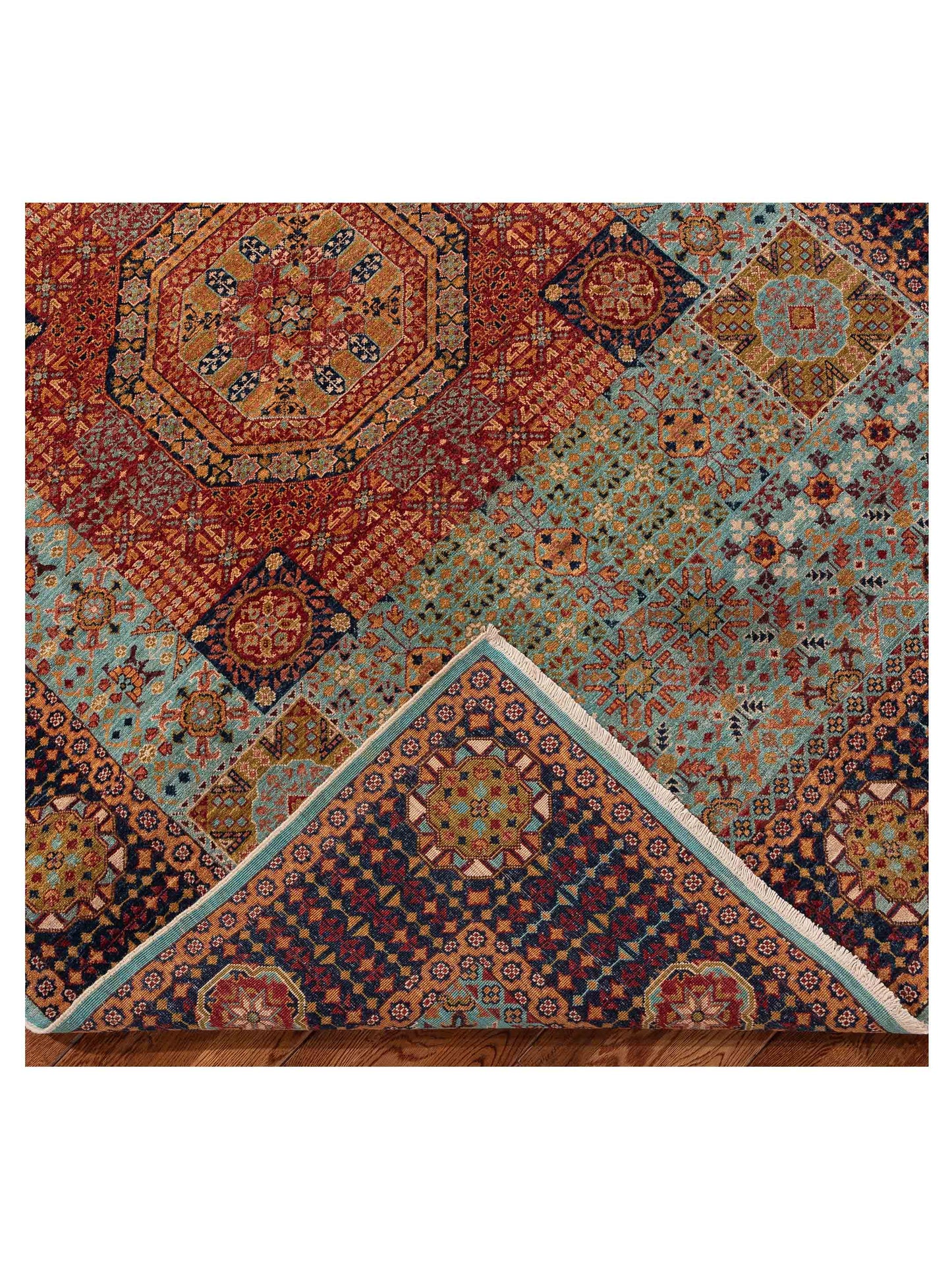 Artisan Mamluk 154617 Blue Black 5.9x8 Hand Knotted Rug