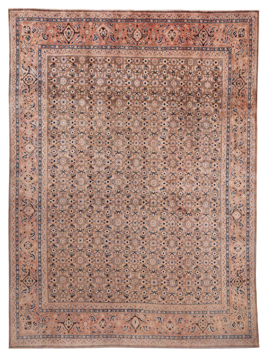 Pasha Antique Heirloom  Brown Pink Traditional