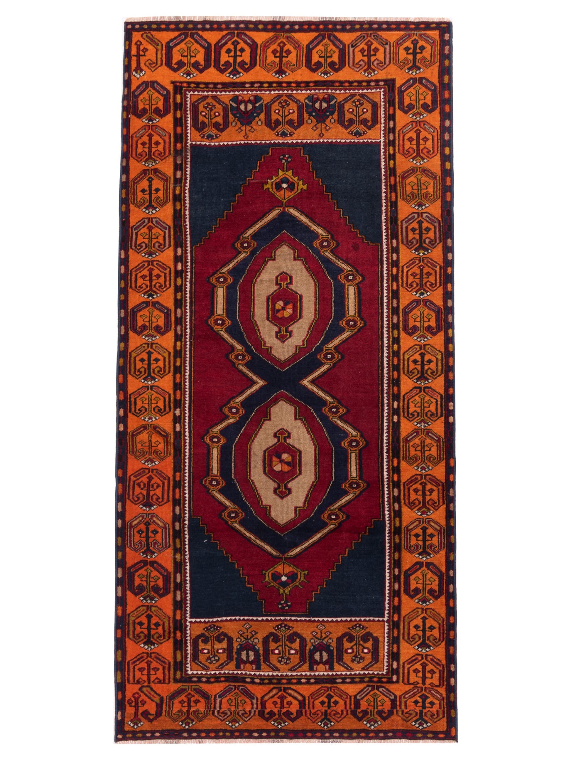 Pasha Old Anatolian  Red Orange Traditional