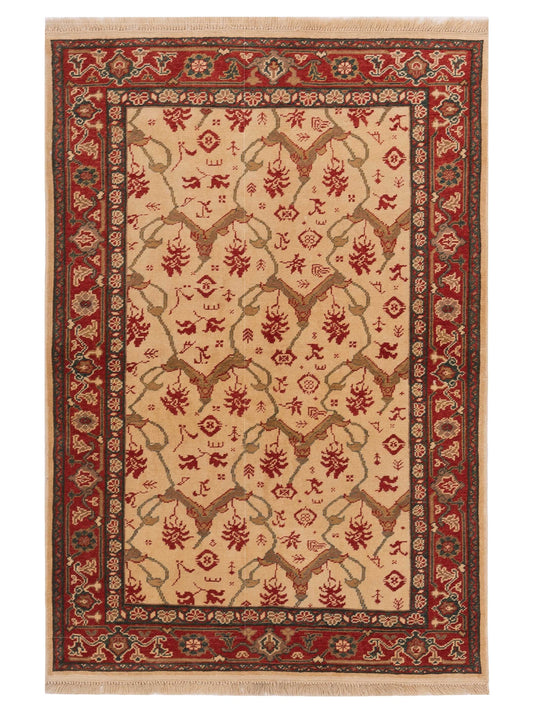 Pasha Antique Loom  Ivory Red Transitional