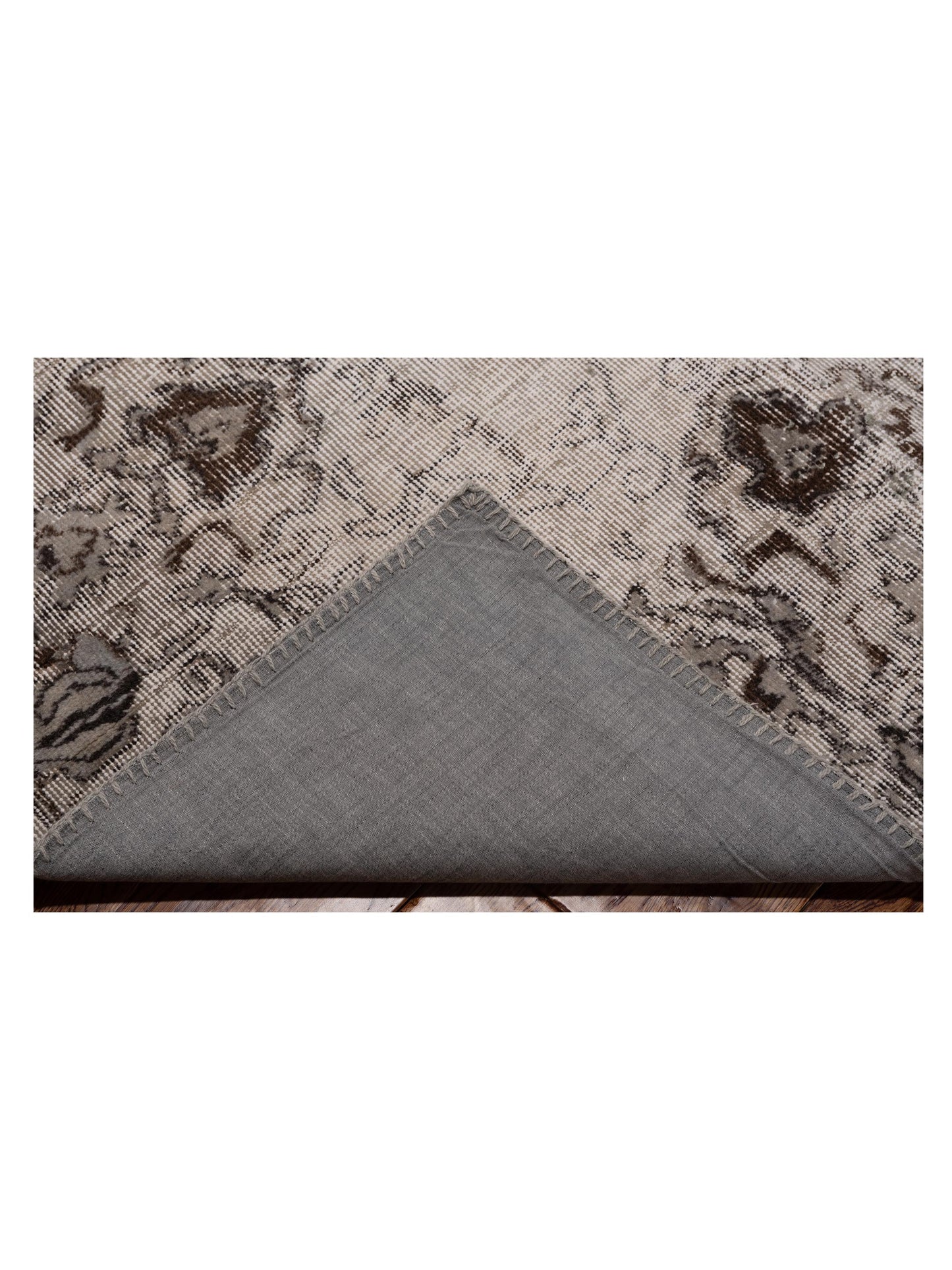 Turkish Vestige Patchwork 125425 Light Gray 11.11x17.8 Hand Knotted Rug