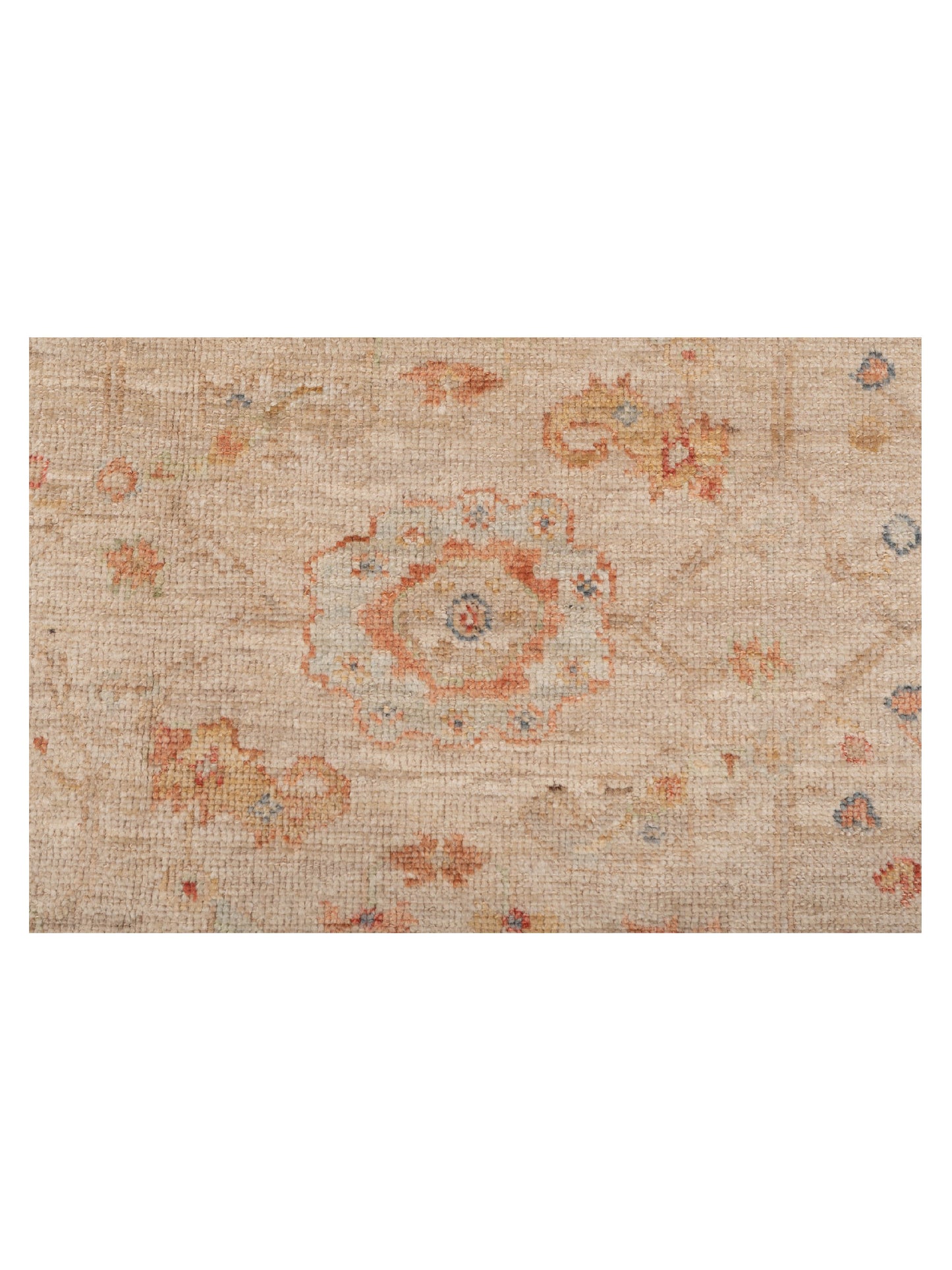 Angora Oushak 149396 Ivory Ivory 4x6 Hand Knotted Rug