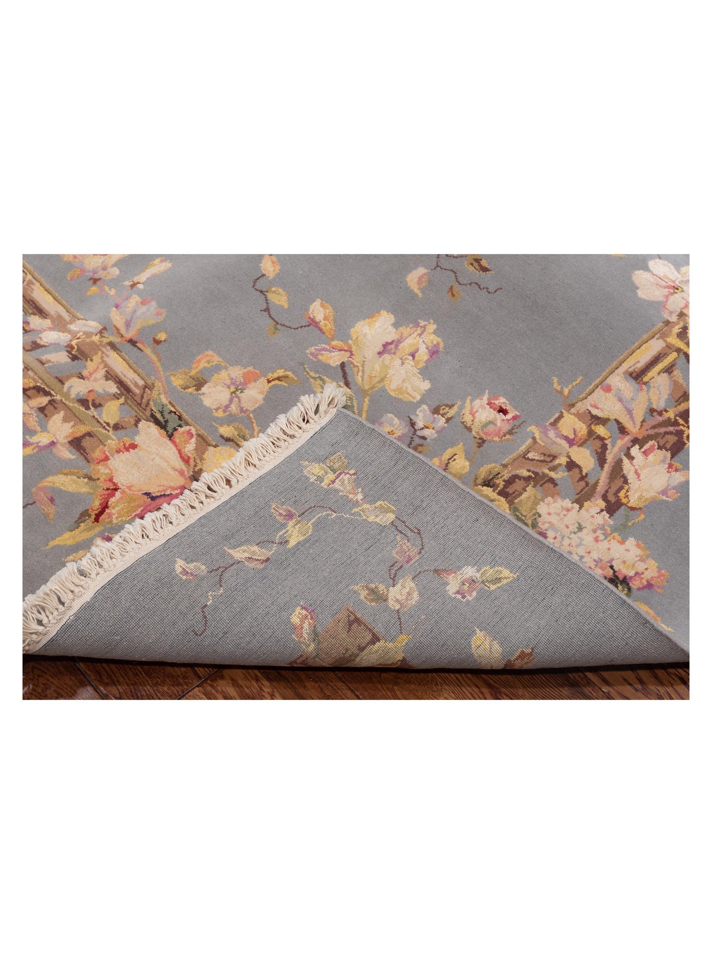 Magnolia 98425 Gray Gray 7.10x9.10 Hand Knotted Rug