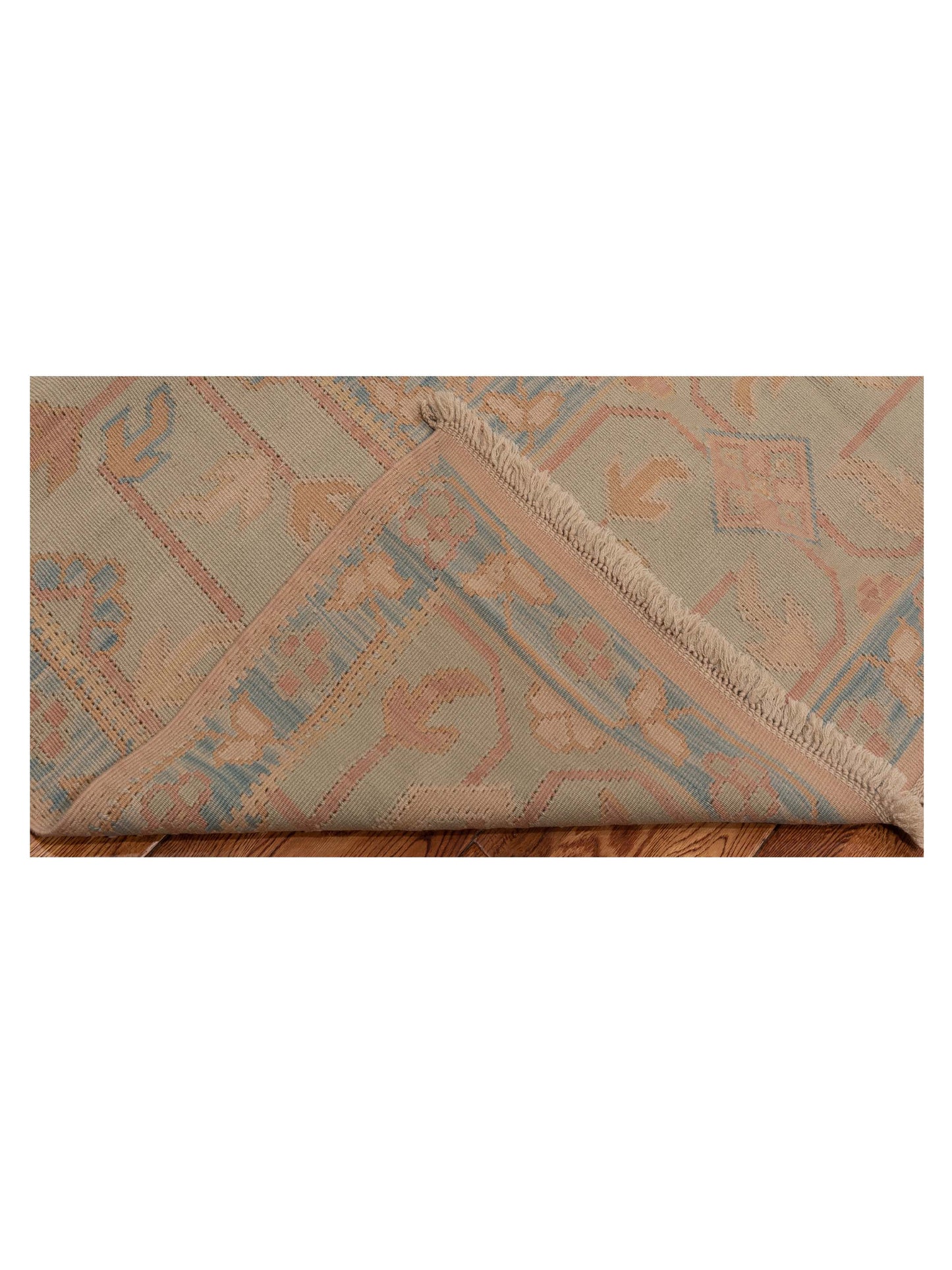 Transilvanian Kilim 66478 Pink Green 11.4x15.8 Hand Woven Rug
