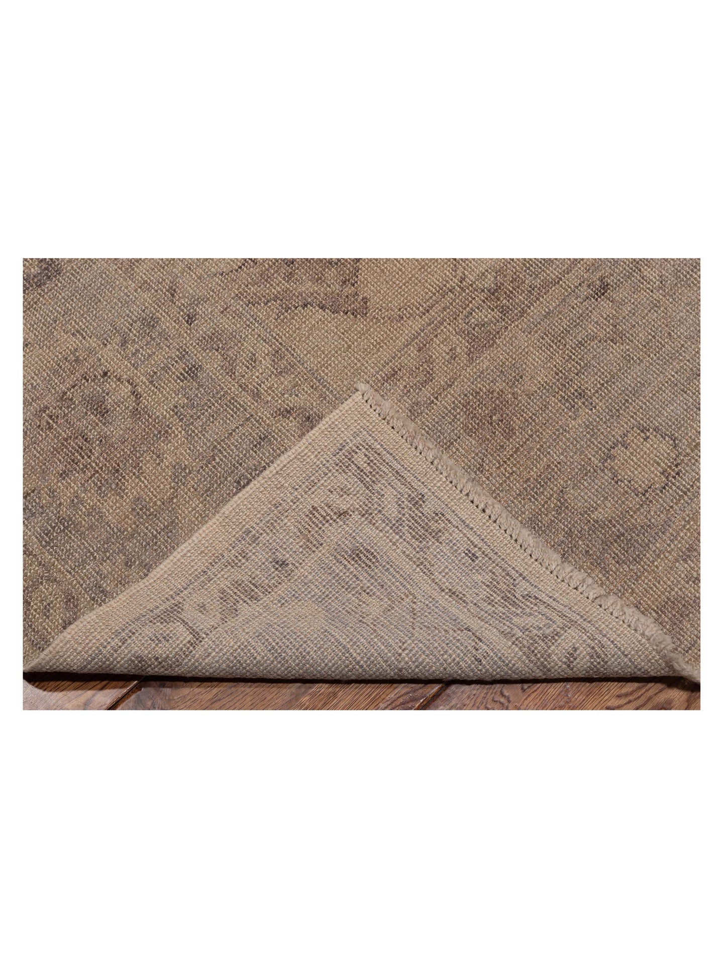 Angora Oushak 120891 Ivory Gray 8.1x9.11 Hand Knotted Rug