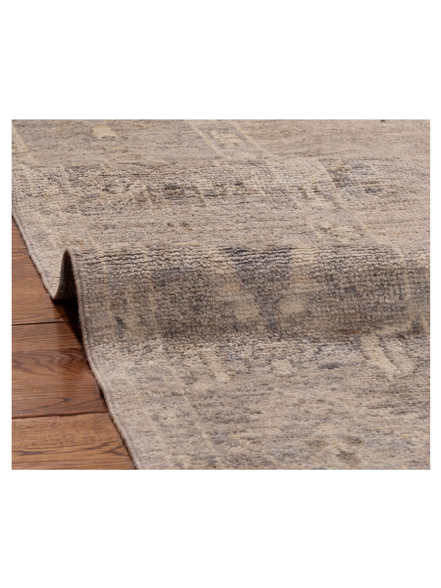 Angora Oushak 156197 Gray Gray 8.1x9.7 Hand Knotted Rug