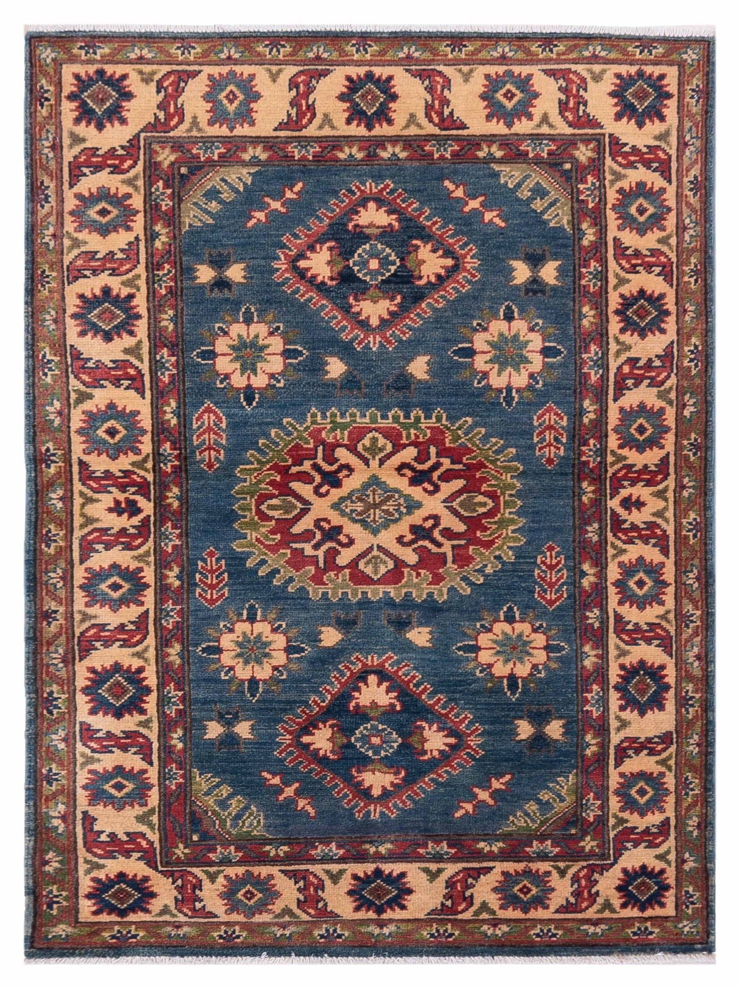 Nomad Kazak  Blue Ivory Tribal
