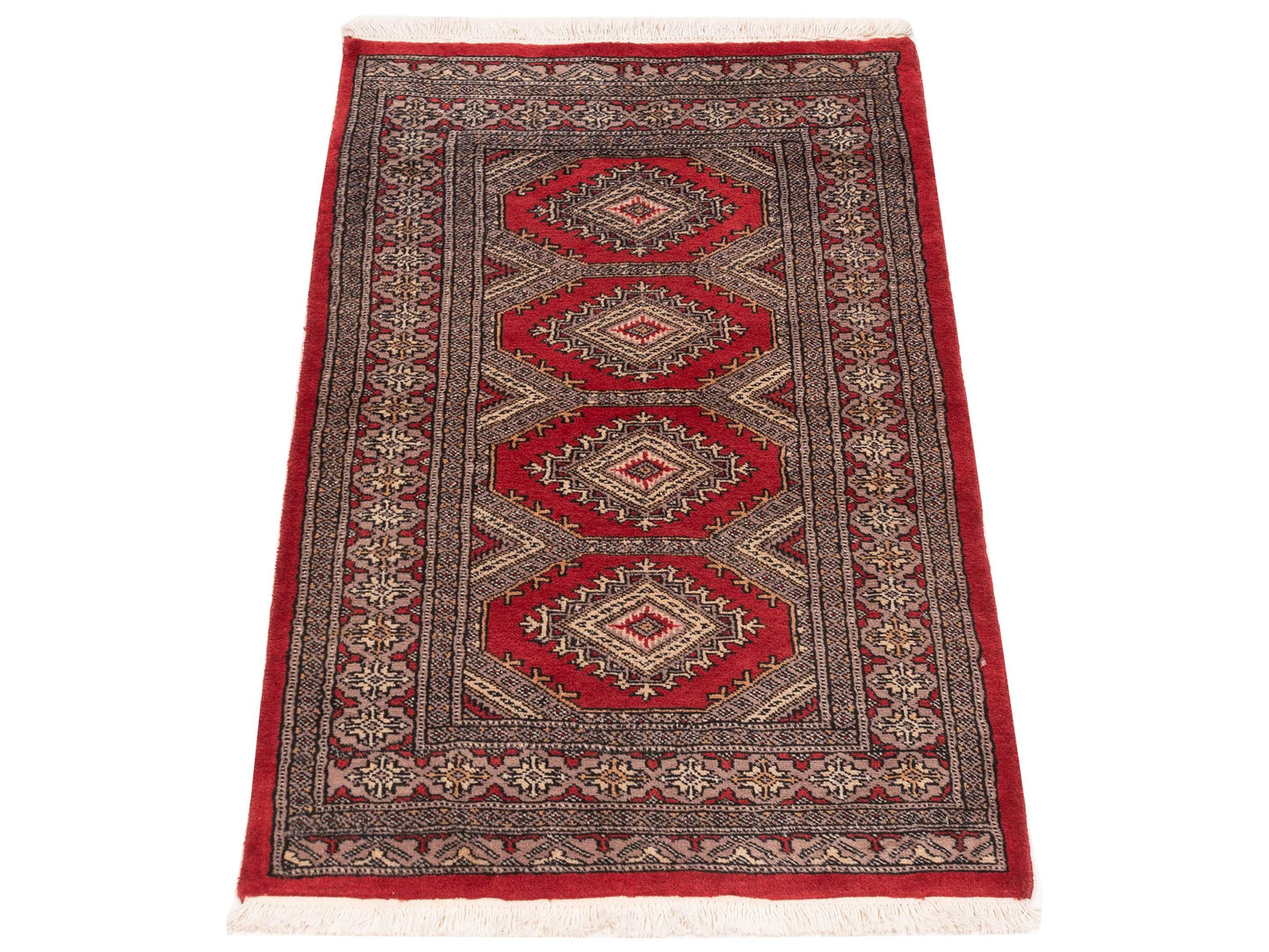 Bokhara 146610 Red Pink 2.7x4.4 Hand Knotted Rug