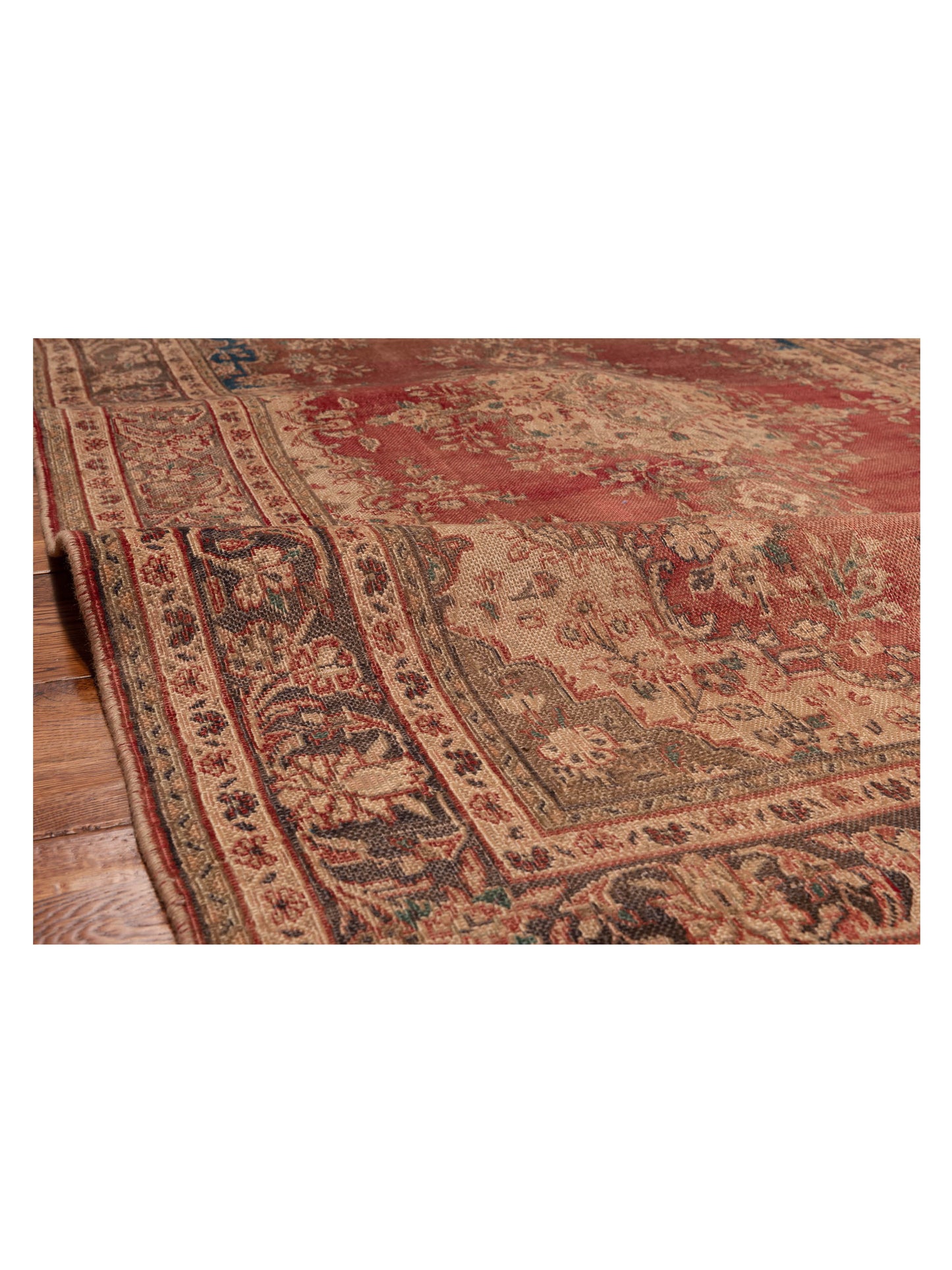 Persian 147743 Rust Gray 4.6x7.1 Hand Knotted Rug