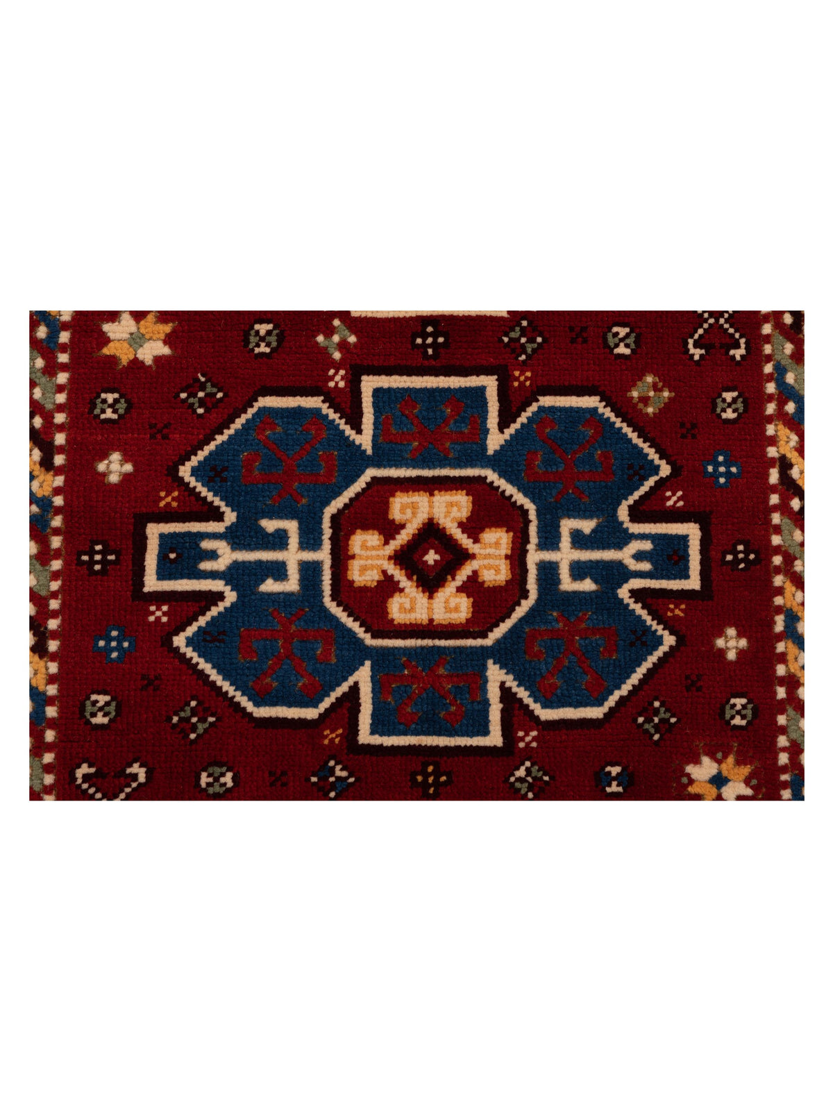 Turkish Shirwan 148374 Red Ivory 4.1x5.8 Hand Knotted Rug