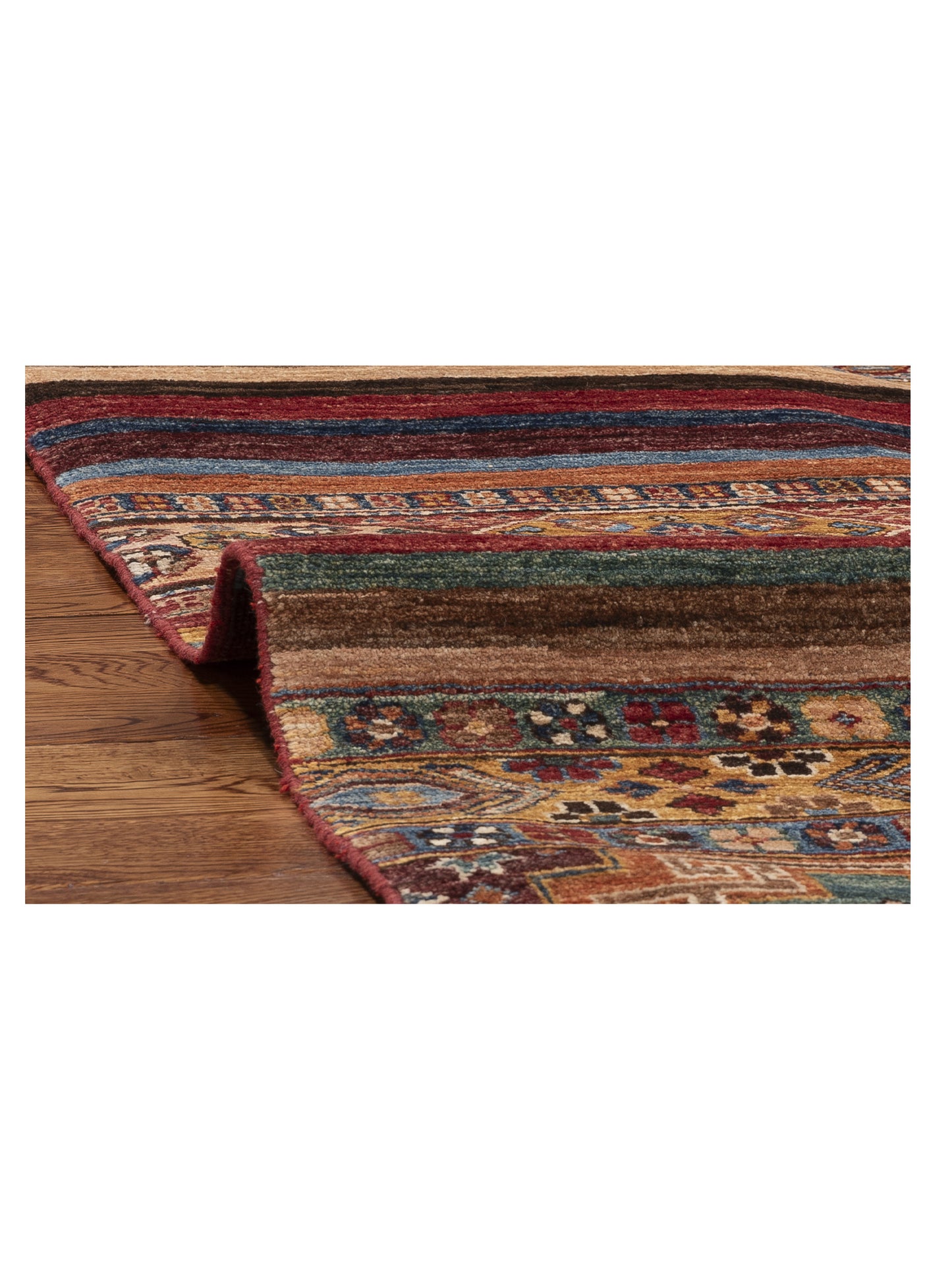 Khorjin 155050 Multi Multi 9.2x11.11 Hand Knotted Rug
