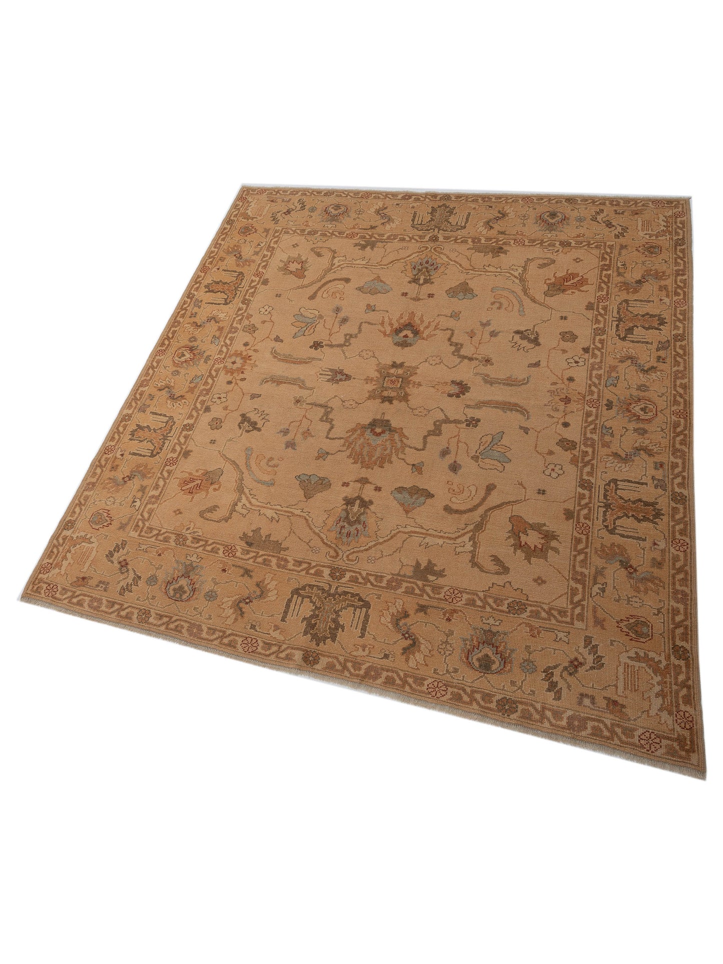 Anadol Oushak 92609 Gold Gold 8x9 Hand Knotted Rug
