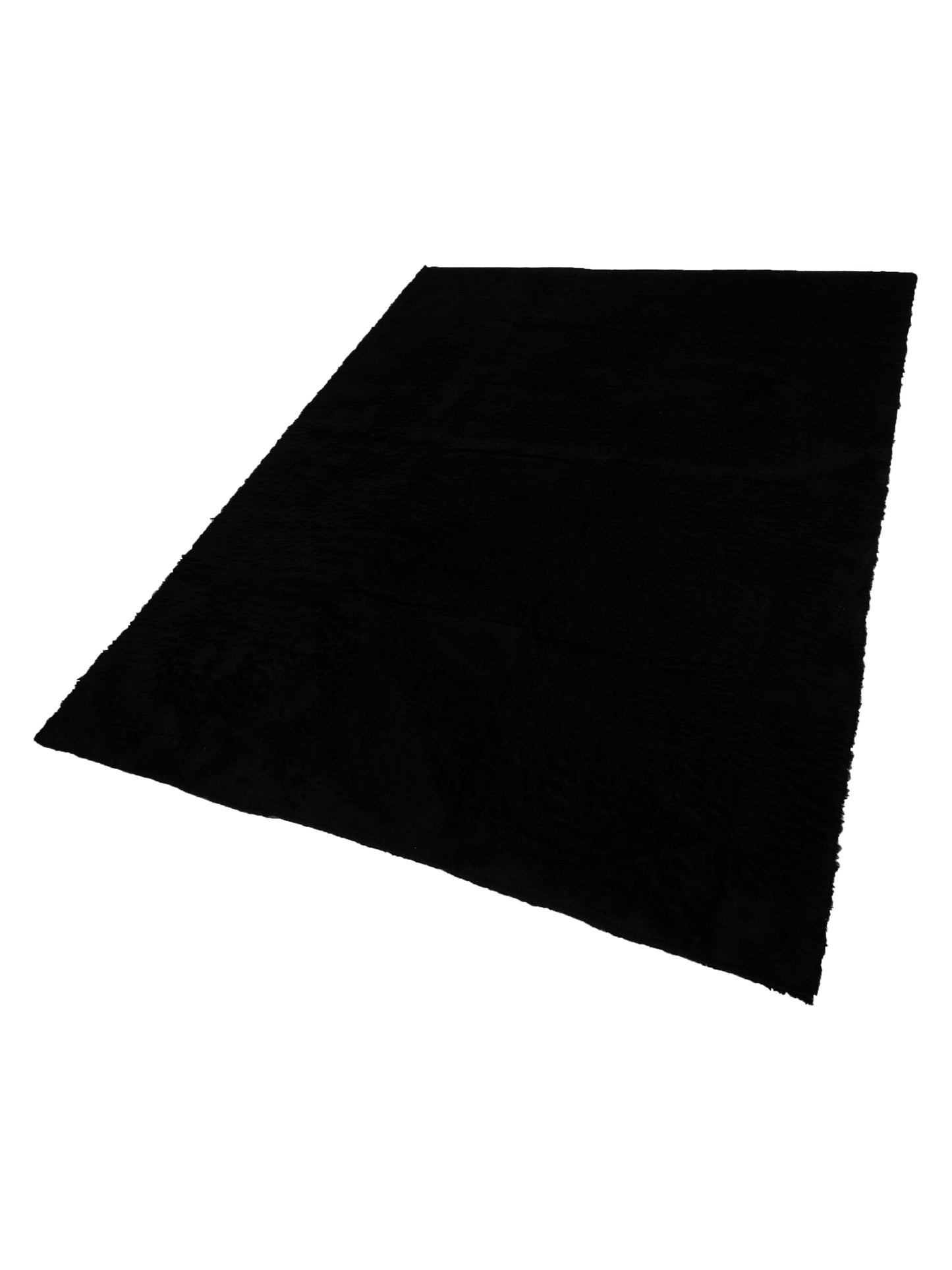 Berber Efes Black Black 11.9x15.2 Hand Knotted Rug