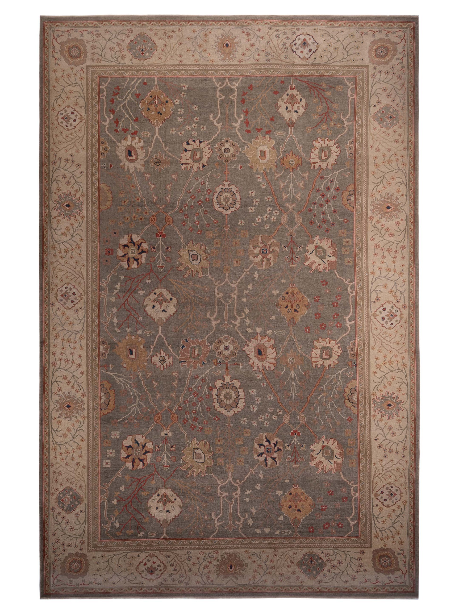 Pasha Anadol Oushak  Silver Ivory Transitional