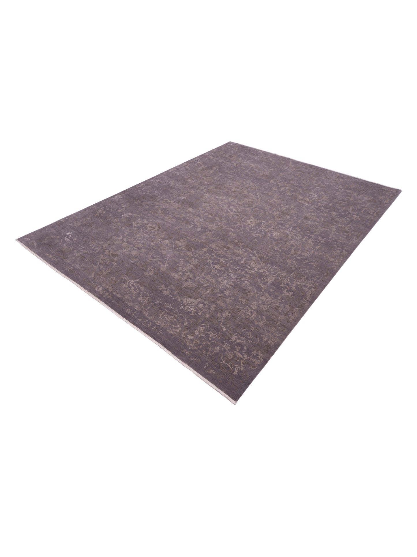 Mastersilk 127402 Gray Gray 9.1x12.2 Hand Knotted Rug