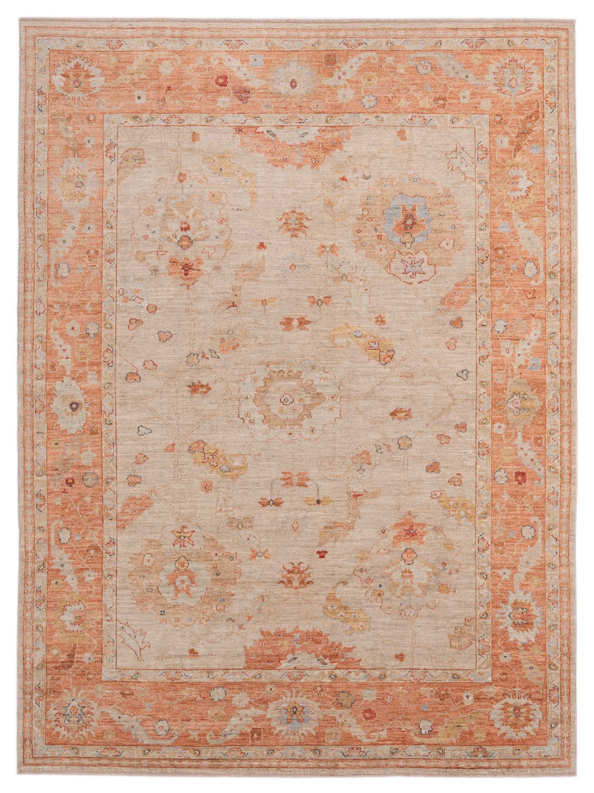 Anadol Angora Oushak  Beige Rust Traditional