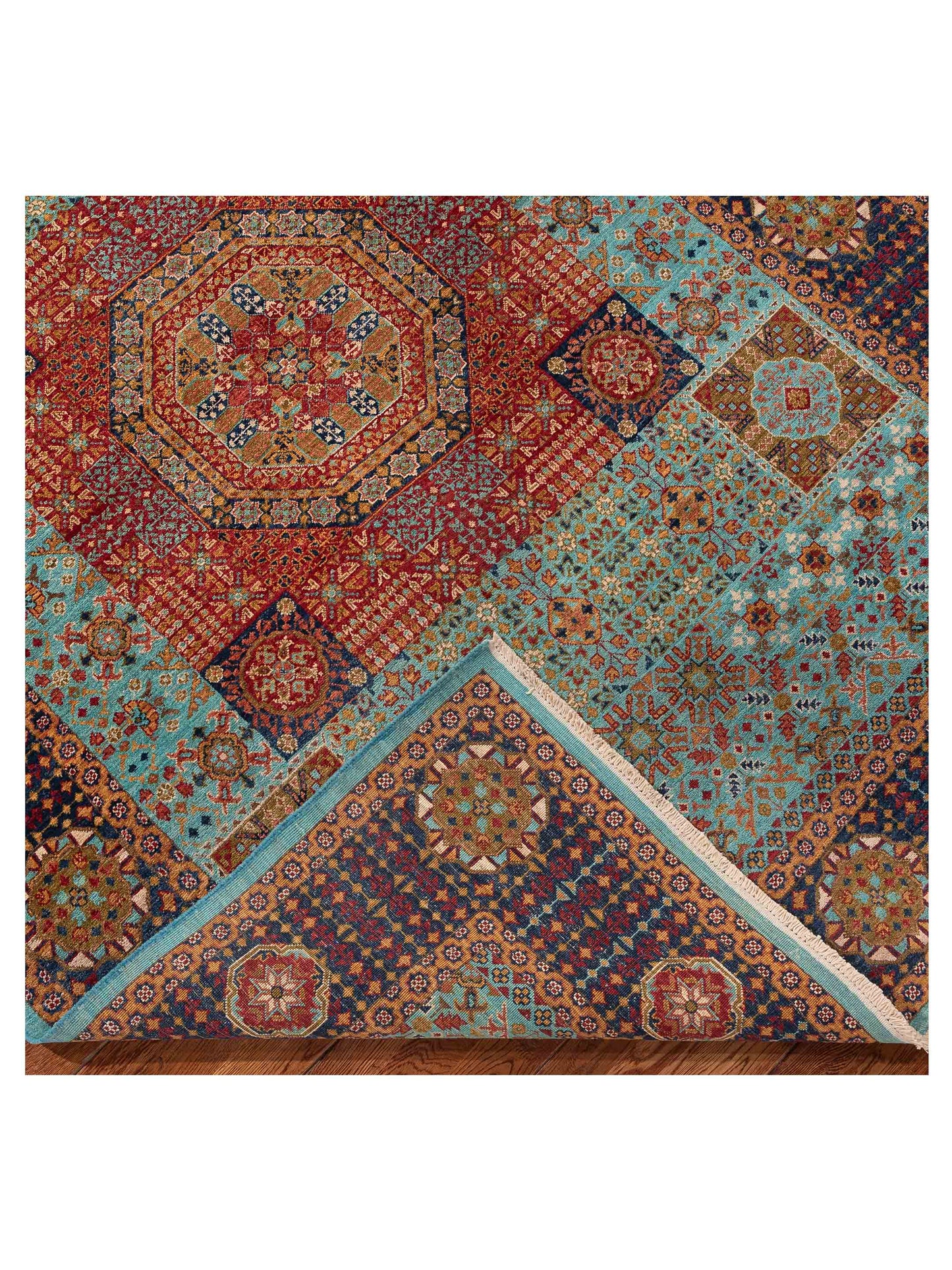 Artisan Mamluk 154775 Blue Black 5.8x8 Hand Knotted Rug