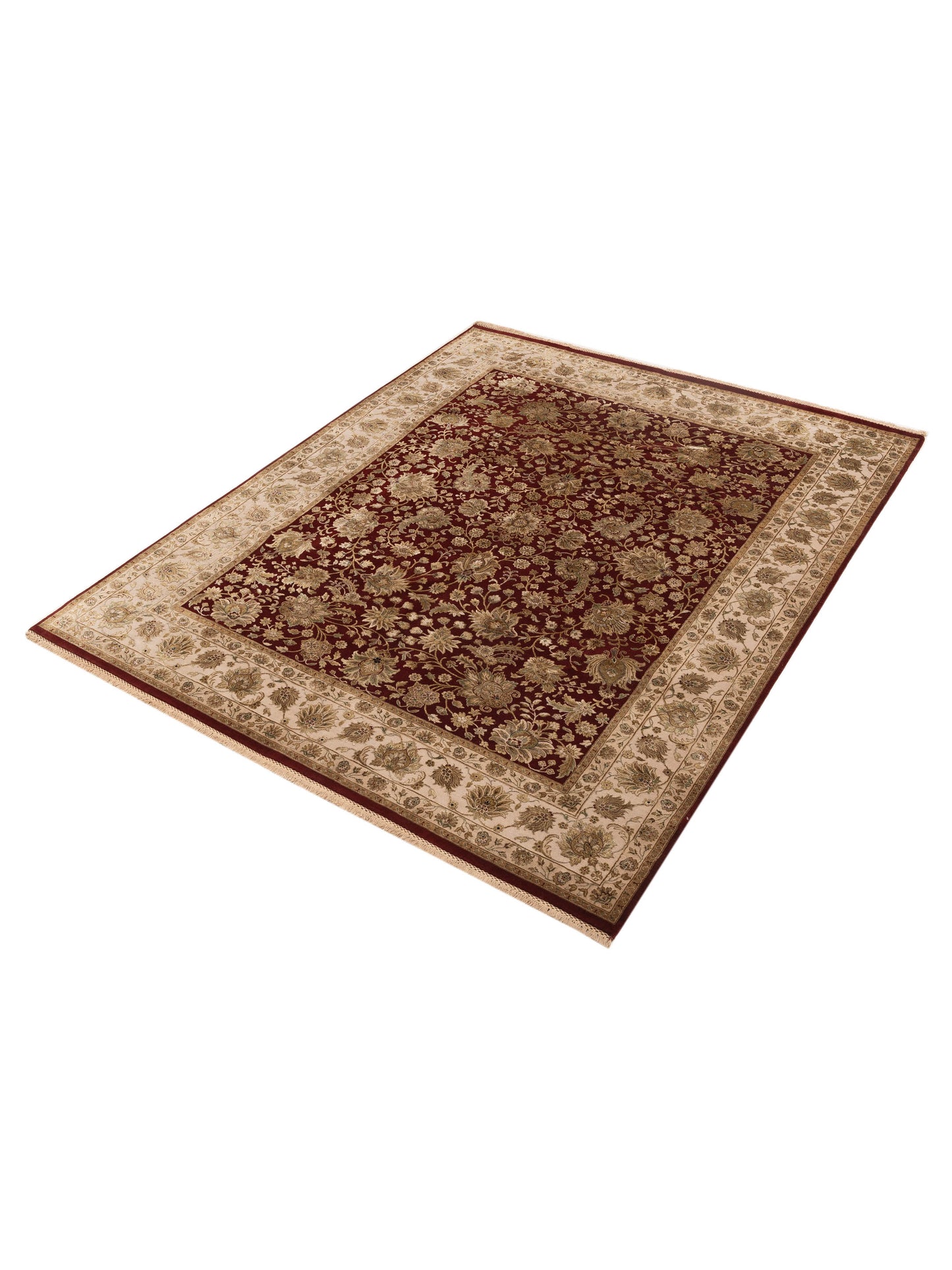 Imperial Silk 153481 Ivory Ivory 8x10 Hand Knotted Rug