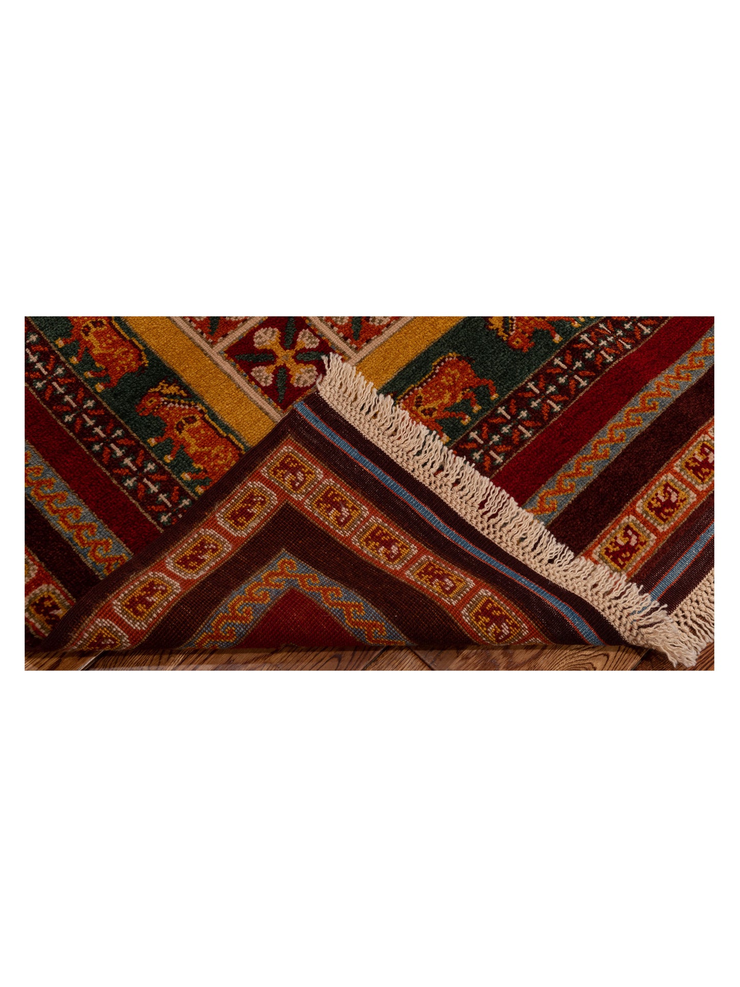 Shawl 129749 Multi 4.3x5.9 Hand Knotted Rug