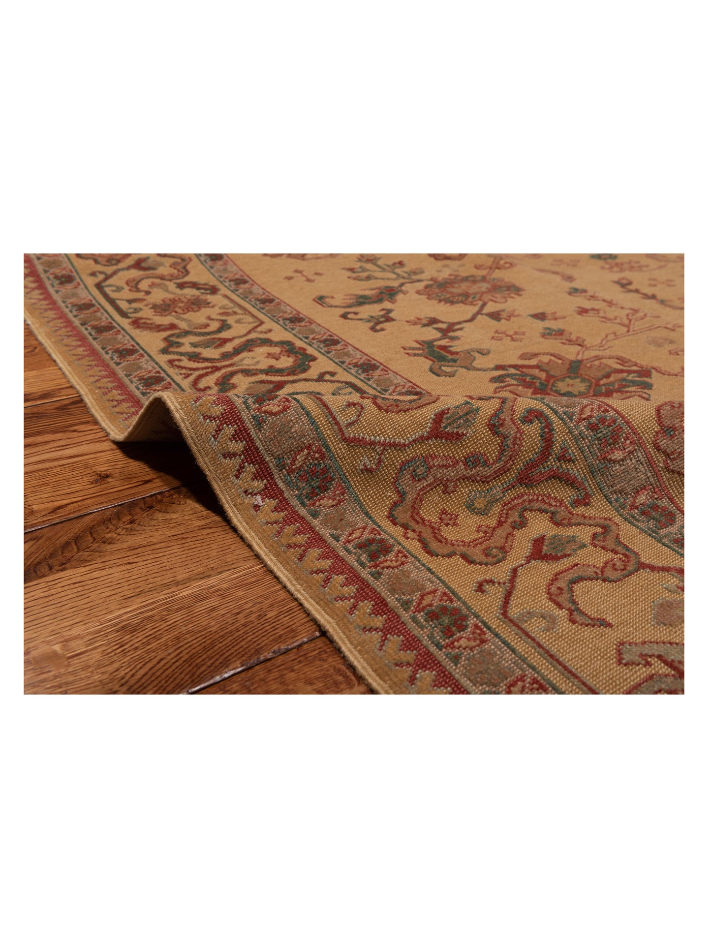 Antique Loom 117159 Gold Gold 7.10x9.2 Hand Knotted Rug