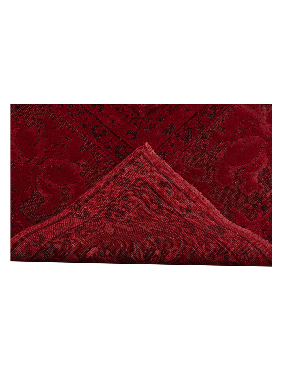 Vintage 70904 Red 10.7x13.7 Hand Knotted Rug