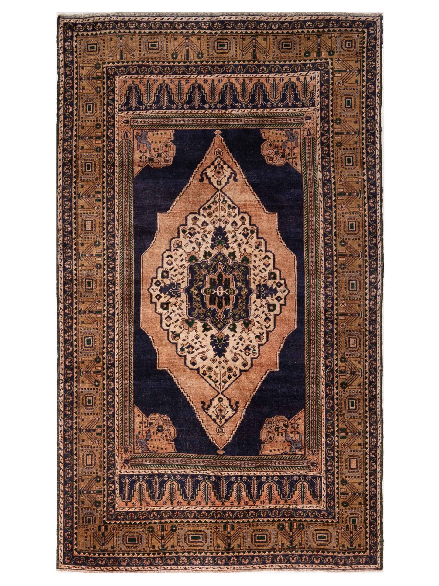 Pasha Old Anatolian  Blue Brown Transitional