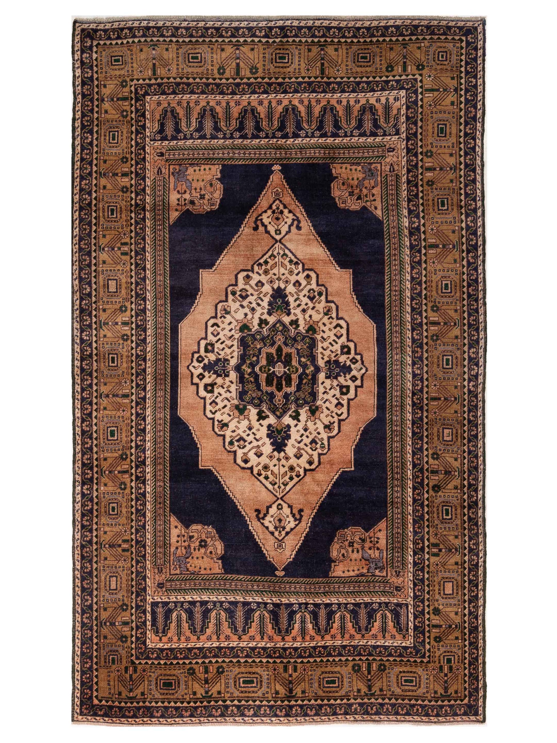 Pasha Old Anatolian  Blue Brown Transitional