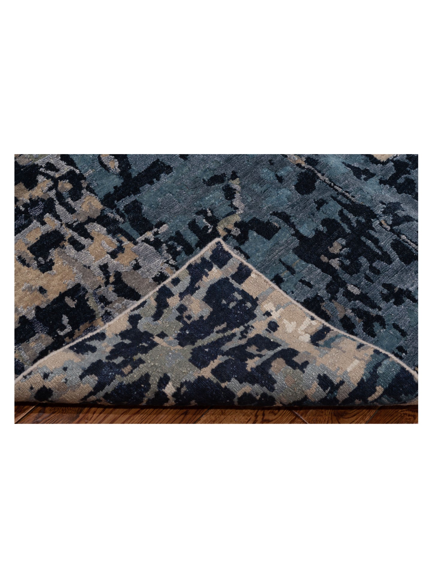 Tibetino 128052 Silver Gray 9.10x13.9 Hand Knotted Rug