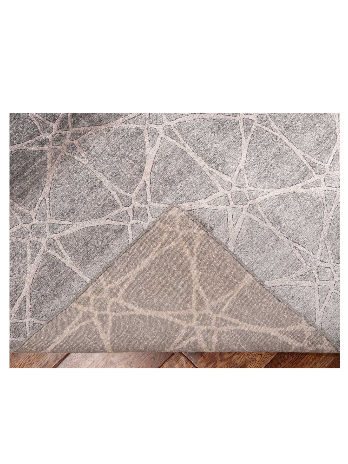 Tibetino 119207 Light Gray 8x9.11 Hand Knotted Rug