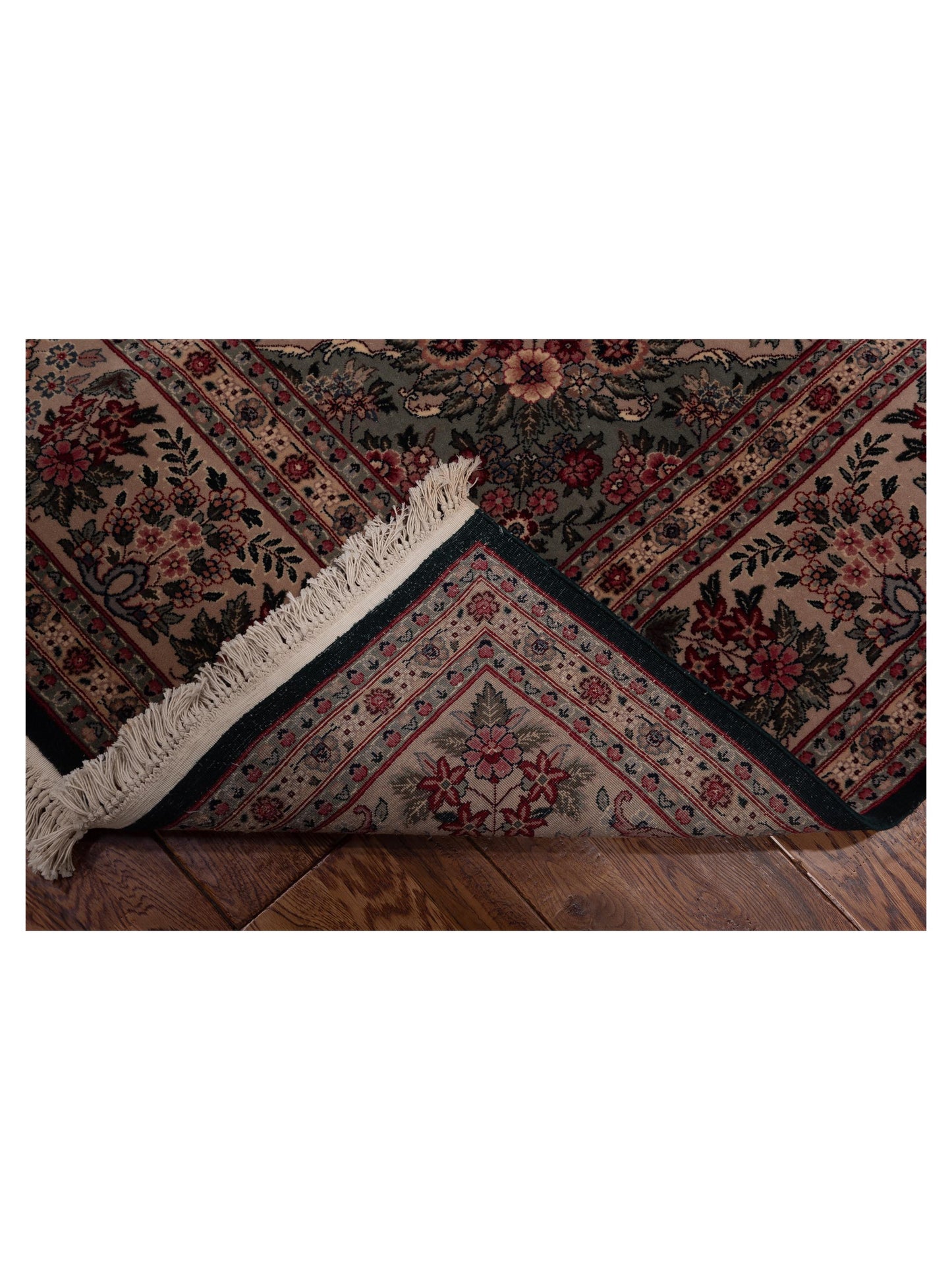 Magnolia 104657 Green Beige 7.10x10.1 Hand Knotted Rug