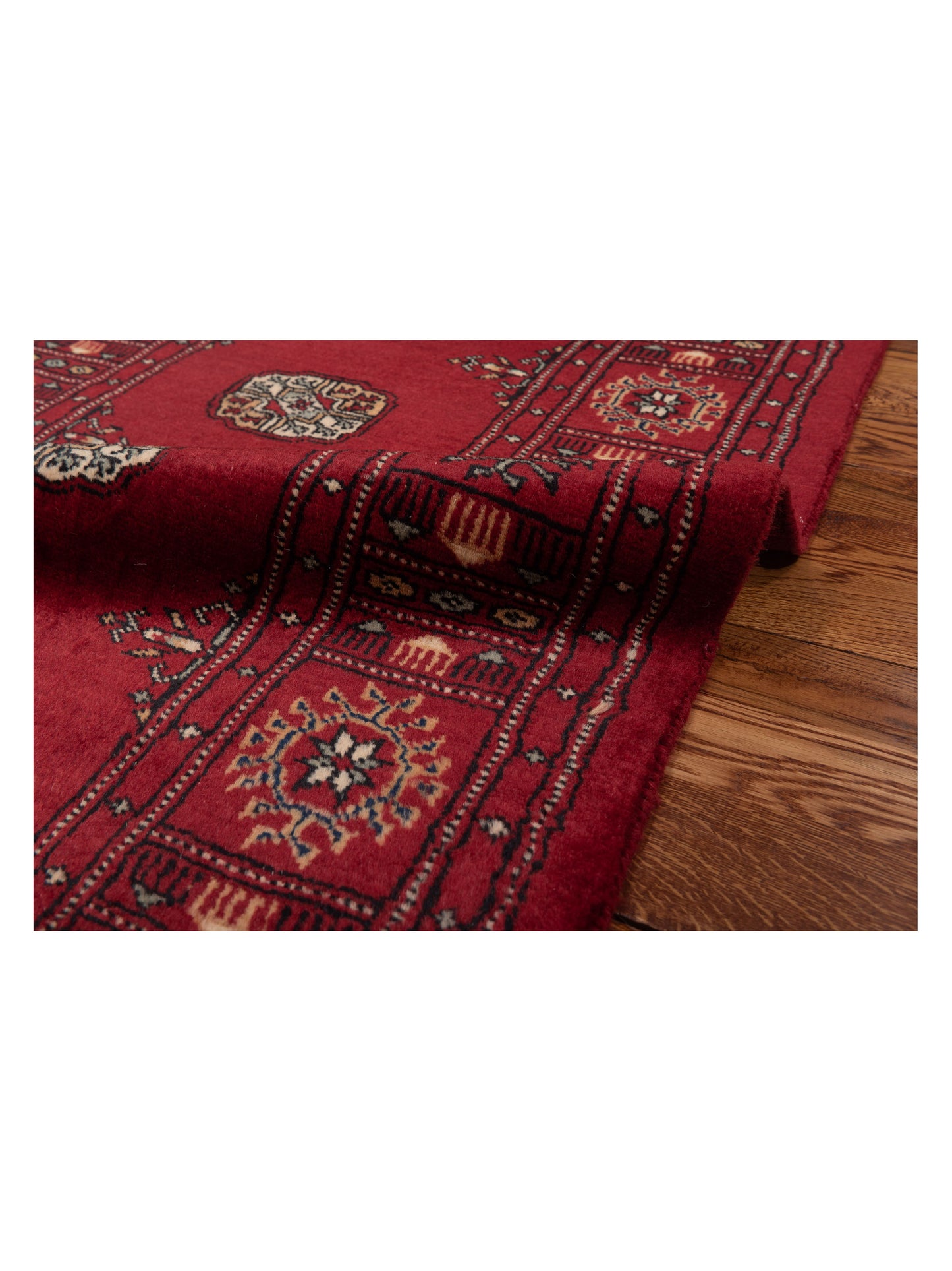 Bokhara 145621 Red Red 2.7x10.6 Hand Knotted Rug