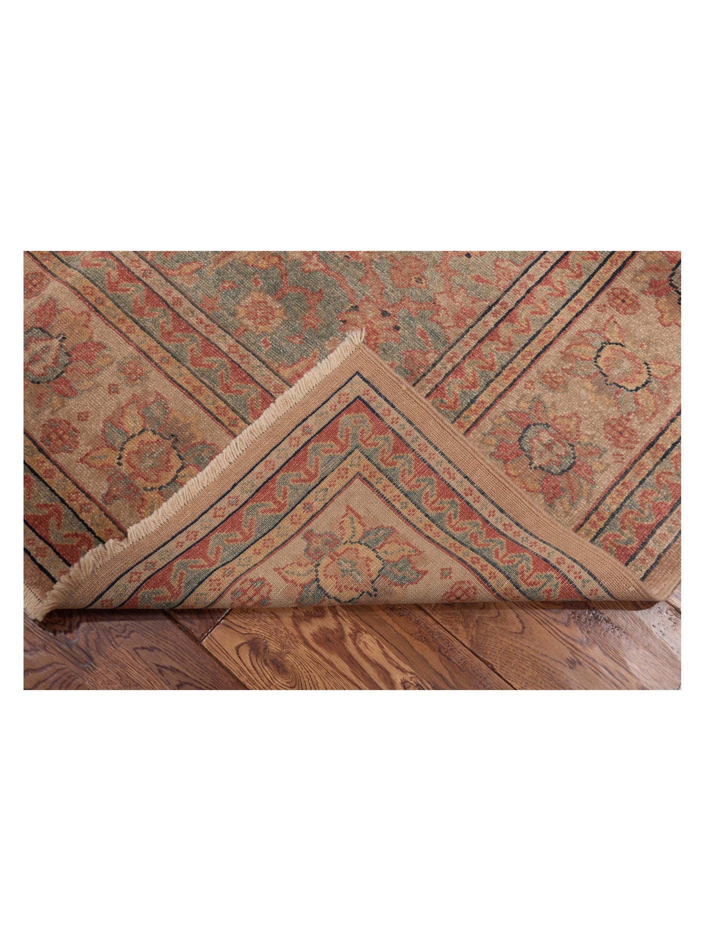Antique Loom 120623 Silver Gold 6.9x8.10 Hand Knotted Rug