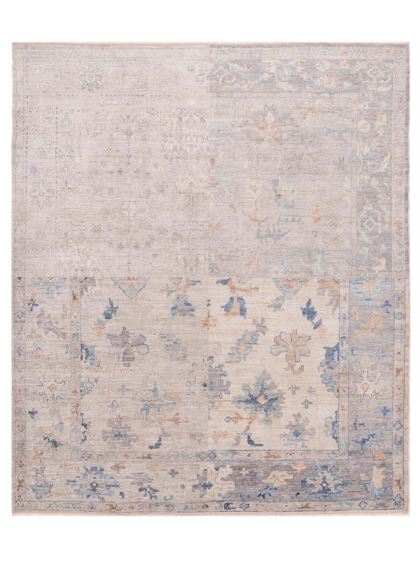 Anadol Angora Oushak  Silver Gray Traditional