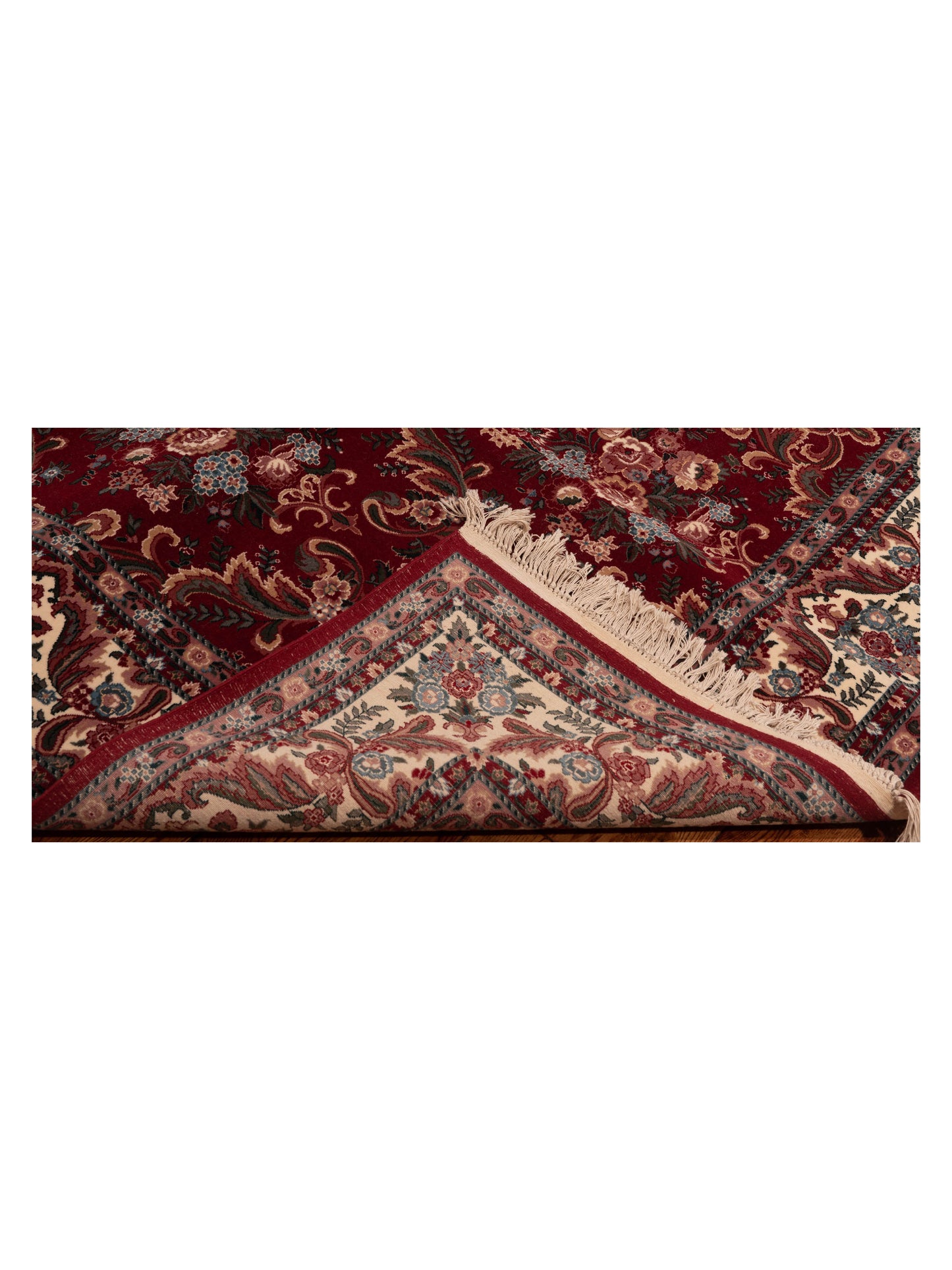 Magnolia 121099 Red Ivory 6.2x9.1 Hand Knotted Rug
