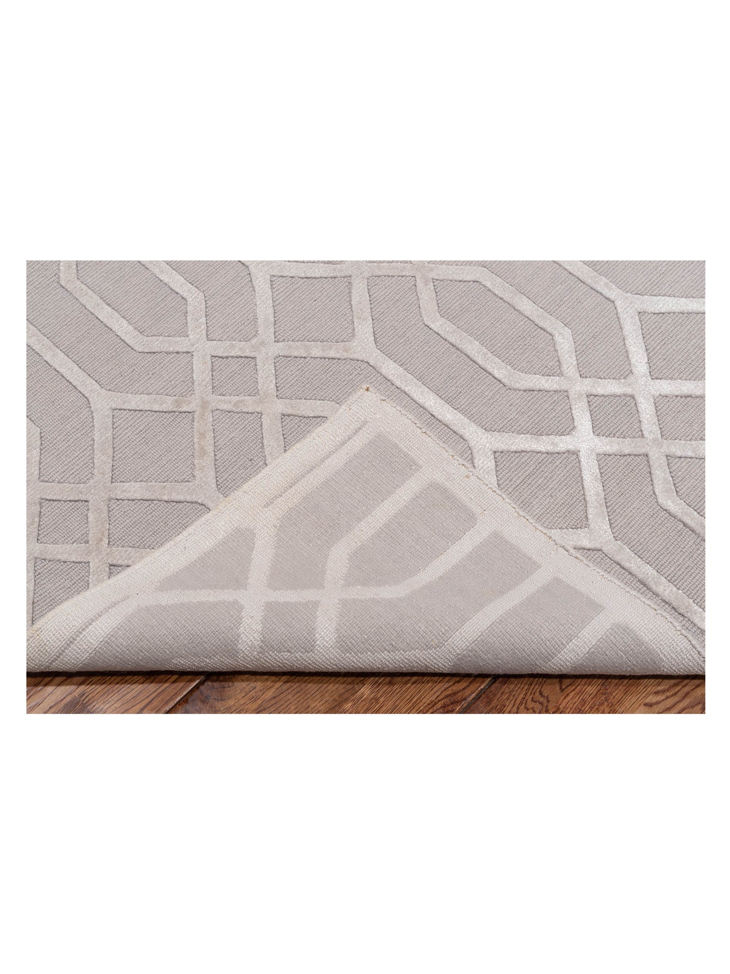 Tibetino 127477 Silver 8.2x10.2 Hand Knotted Rug