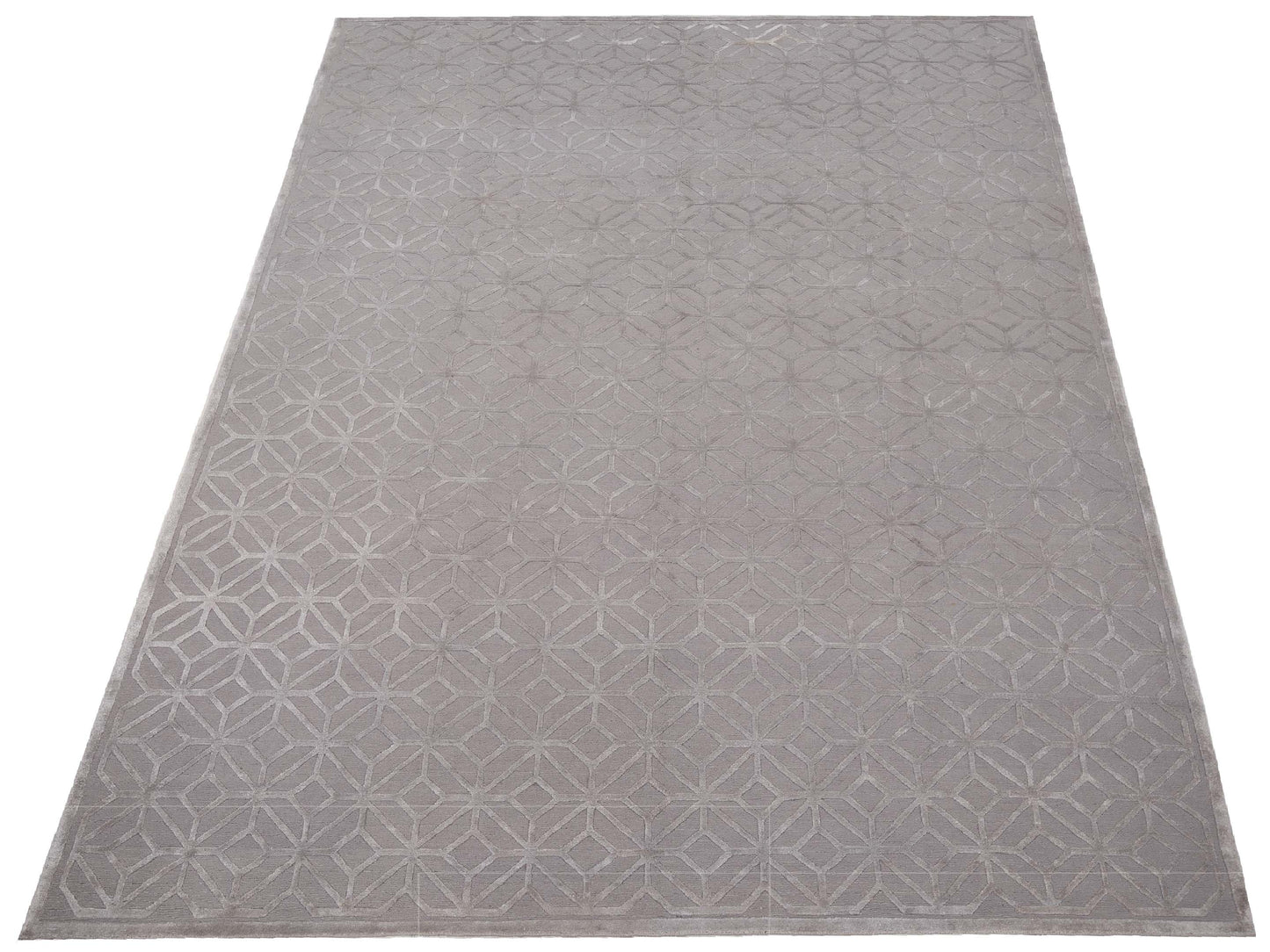 Tibetino 127512 Gray 9.11x14.1 Hand Knotted Rug