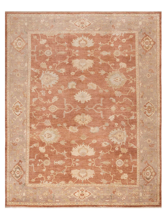 Anadol Angora Oushak  Rust Purple Traditional