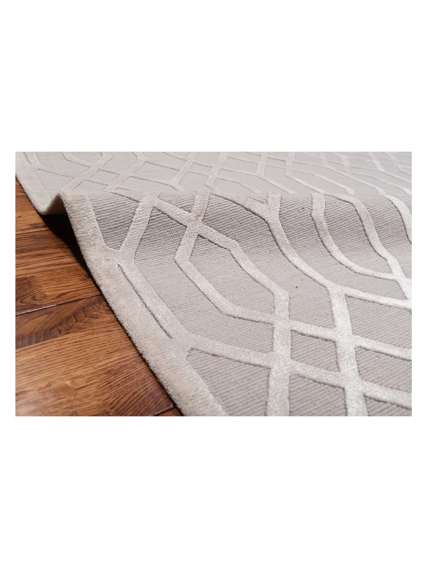 Tibetino 127477 Silver 8.2x10.2 Hand Knotted Rug