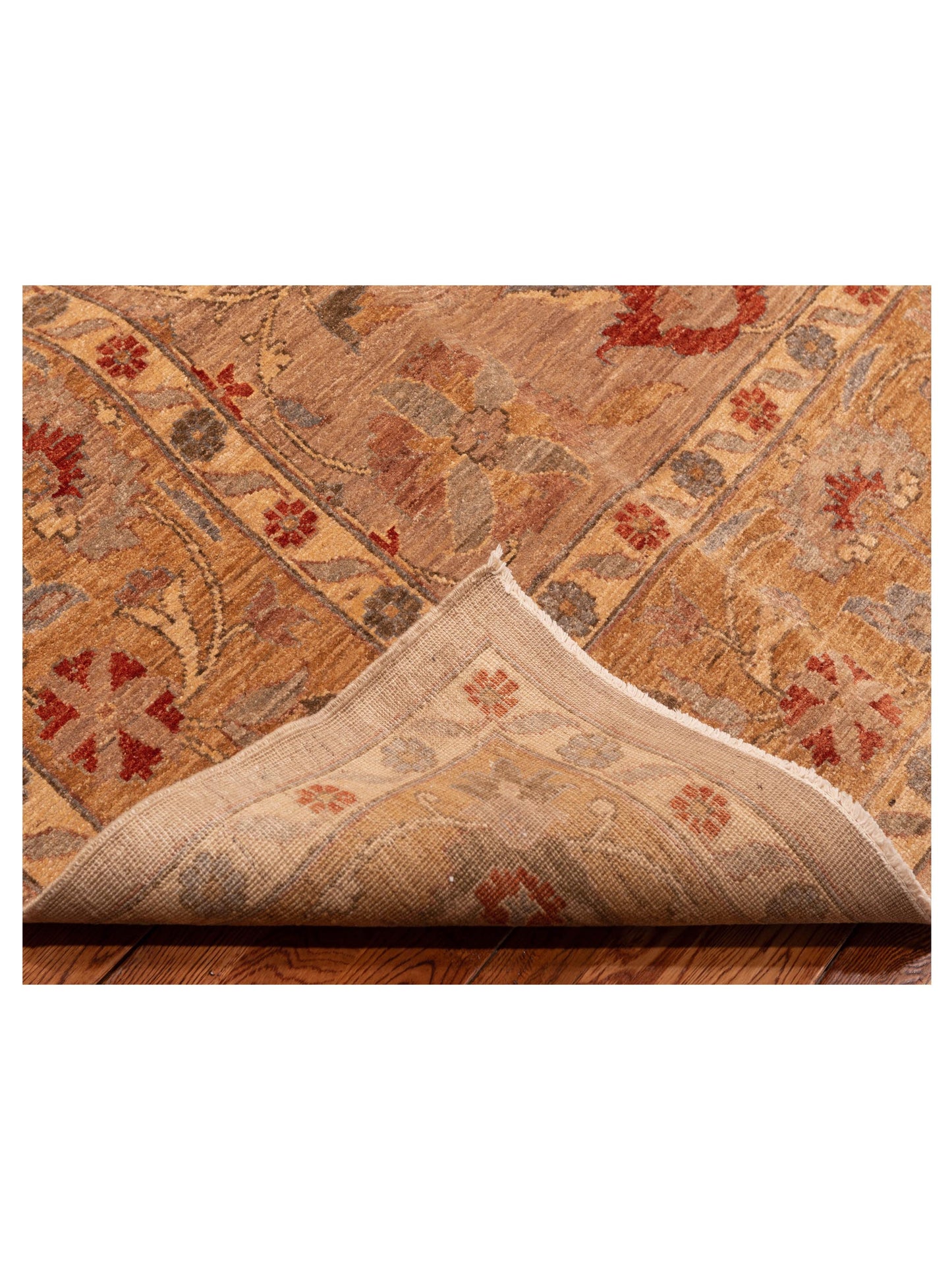 Sultan 92308 Brown Gold 9.3x12.1 Hand Knotted Rug