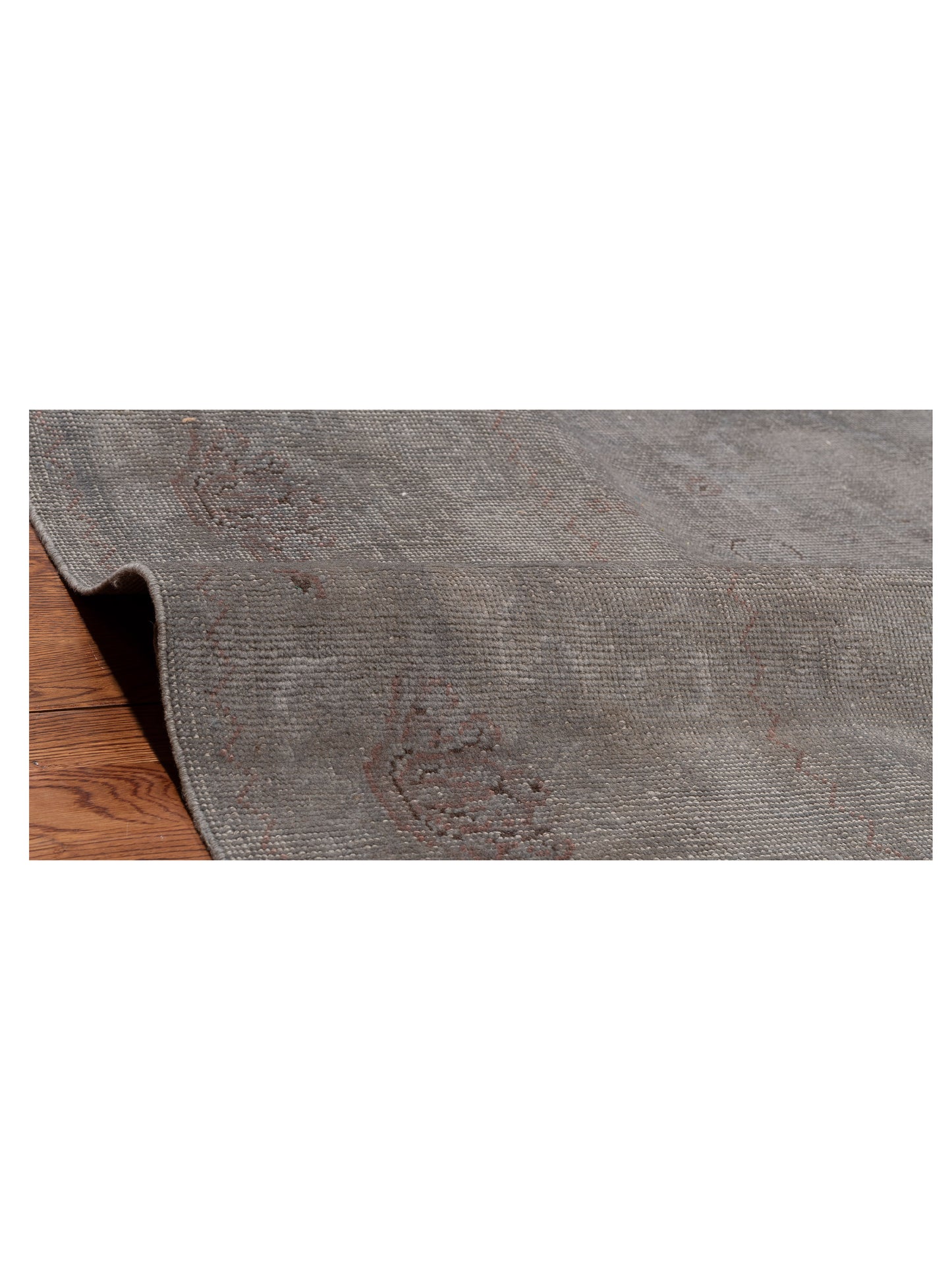 Vintage 107428 Gray 12x14.8 Hand Knotted Rug